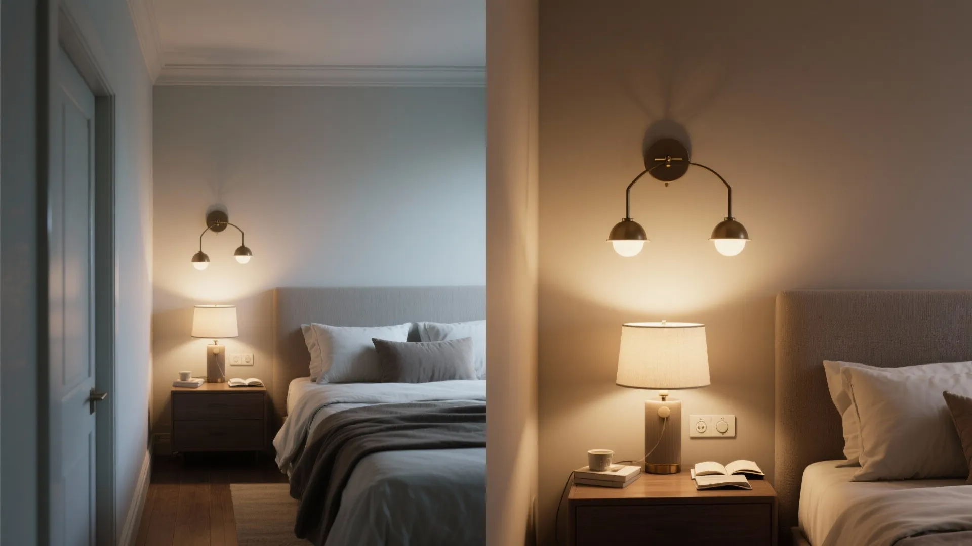5. Dual-Arm Sconces for Shared Beds