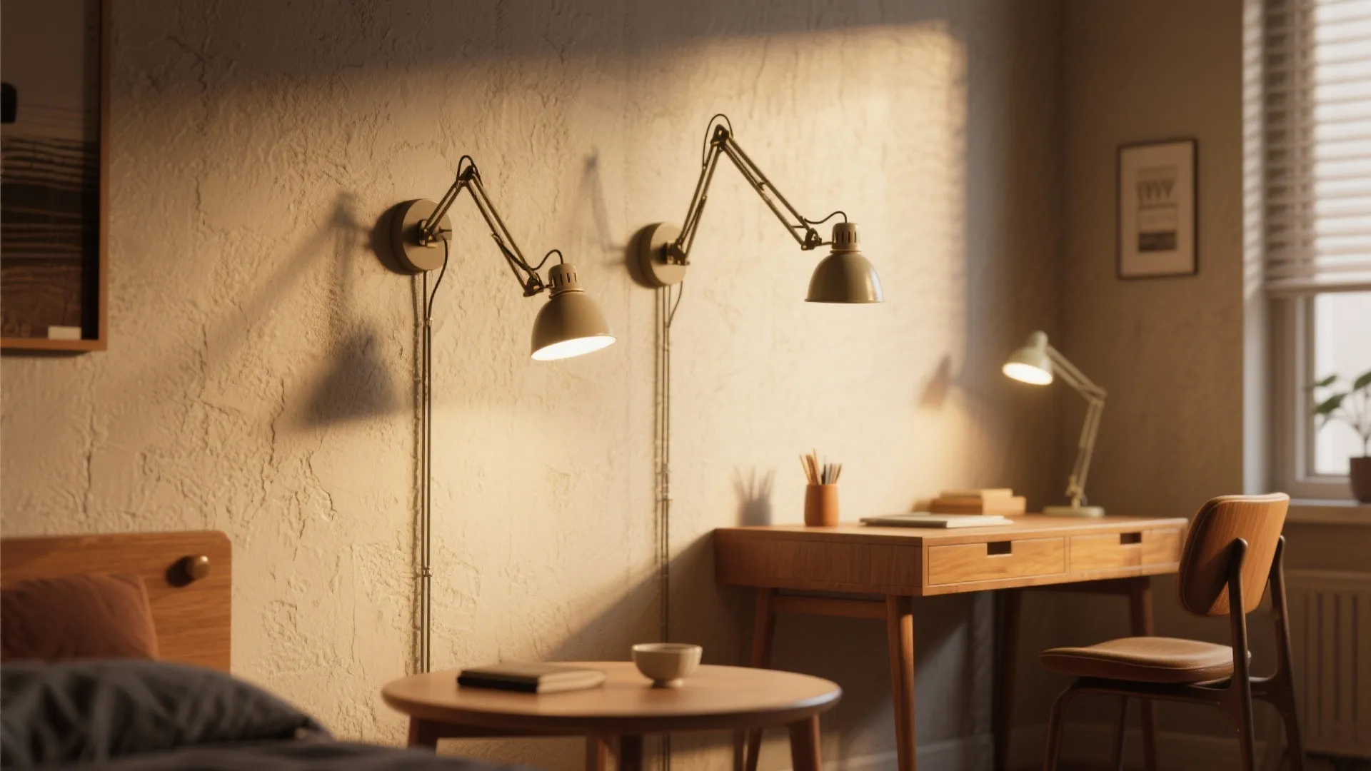 4. Dual-Arm Adjustable Sconce