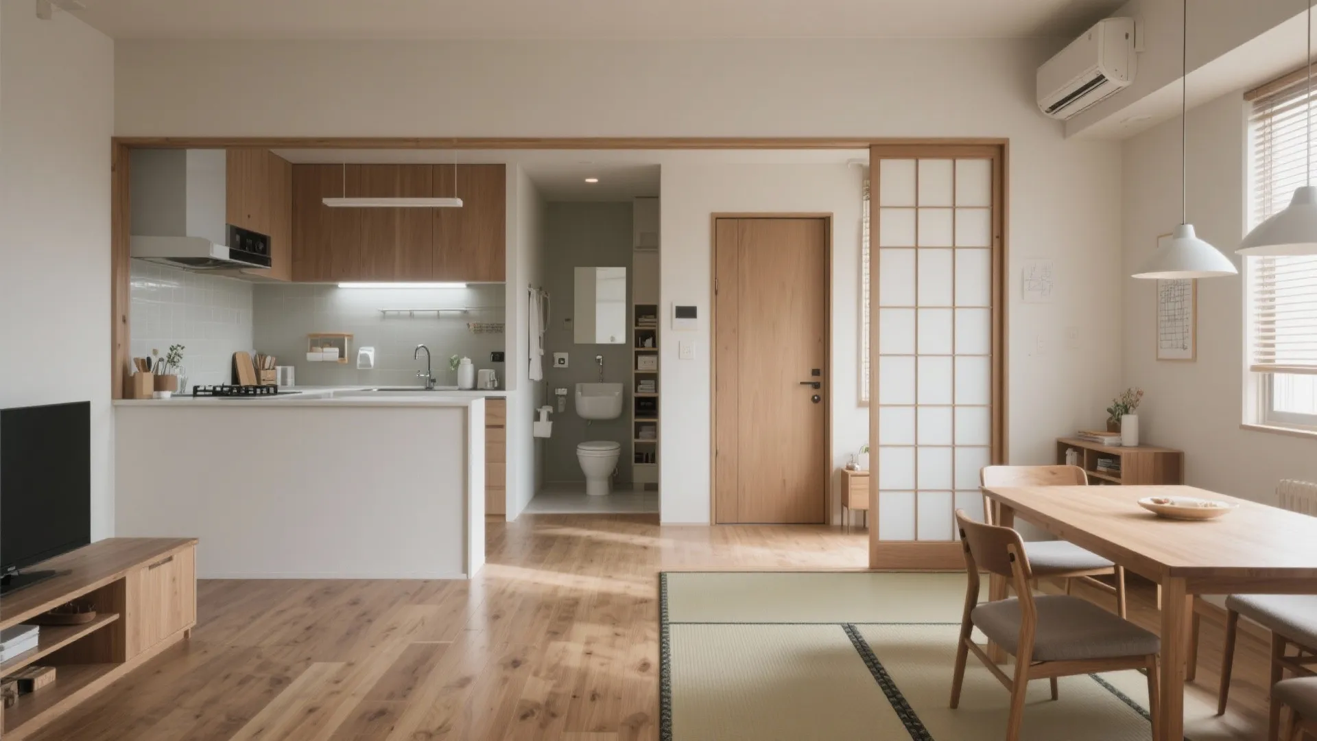 Tips 4: LDK中心に“二軸家事動線”を設計（東京小户型）（動線計画）