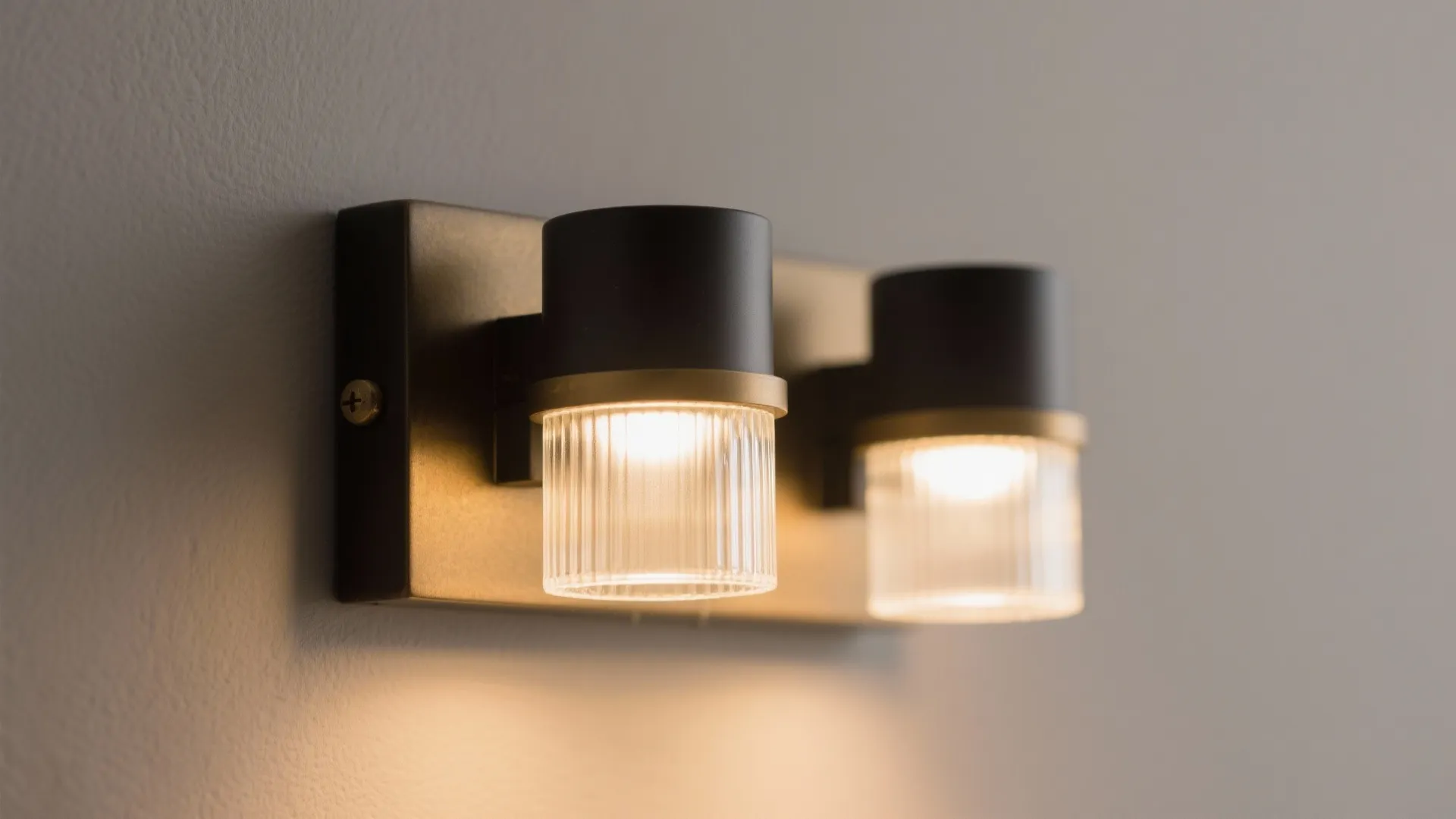 Uplight/downlight sconces to layer height and warmth