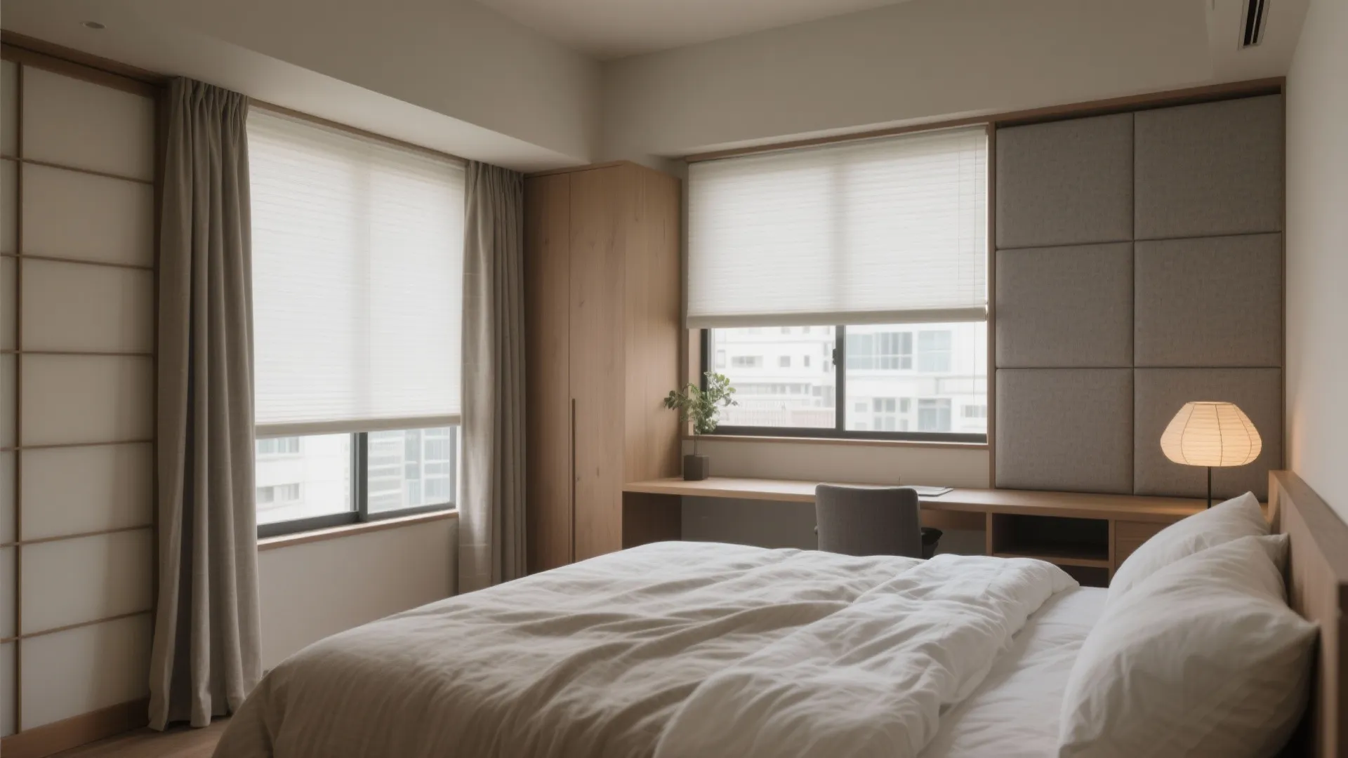寝室は音と光を整える：遮光と吸音のバランス（東京・大阪・京都・日本都市）