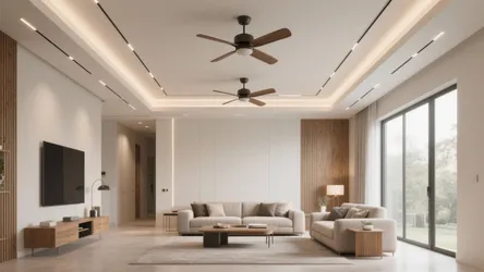 5 false ceiling designs for hall with two fans