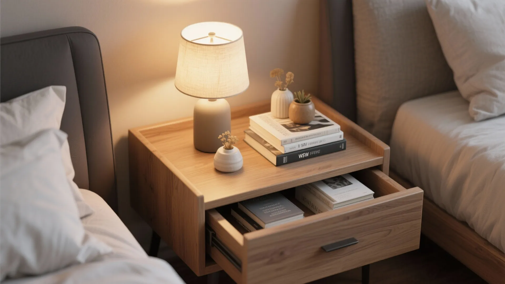 6. Dual-Function Nightstands