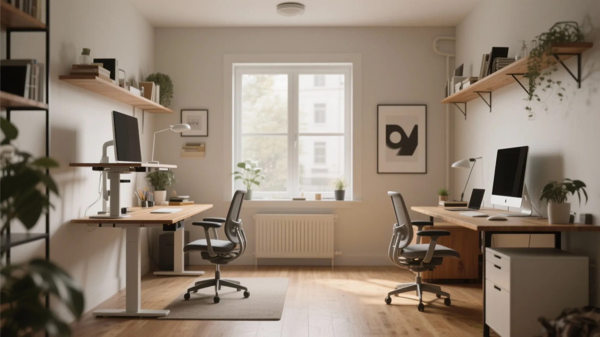 8. Dual Height Desks