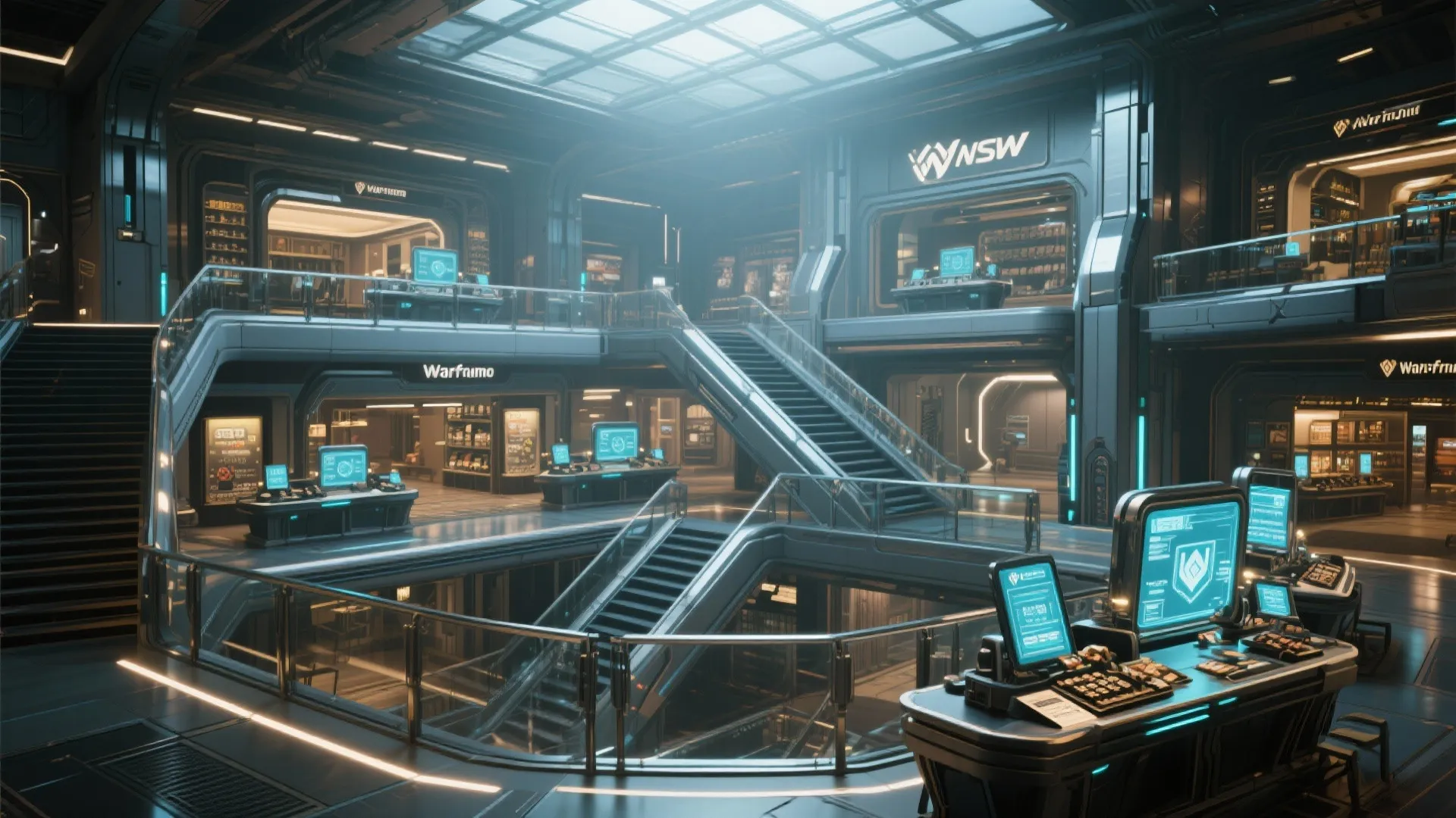 5. Dual-Level Trading Hall