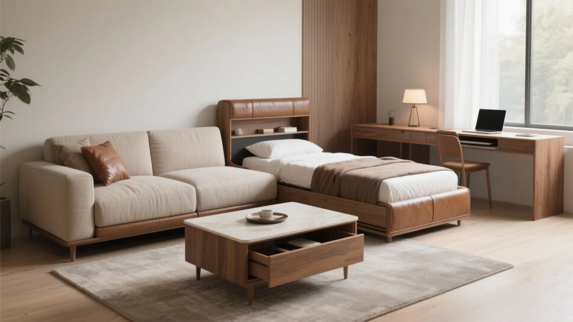 1. Dual-purpose living zones