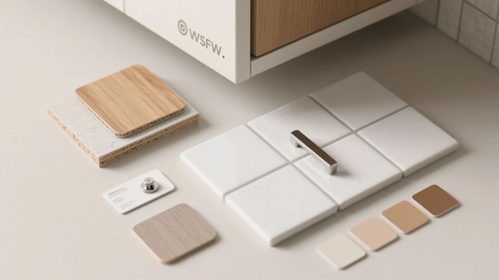 Dual‑Material Cabinet: Moisture‑Proof Core, Warm Wood Veneer