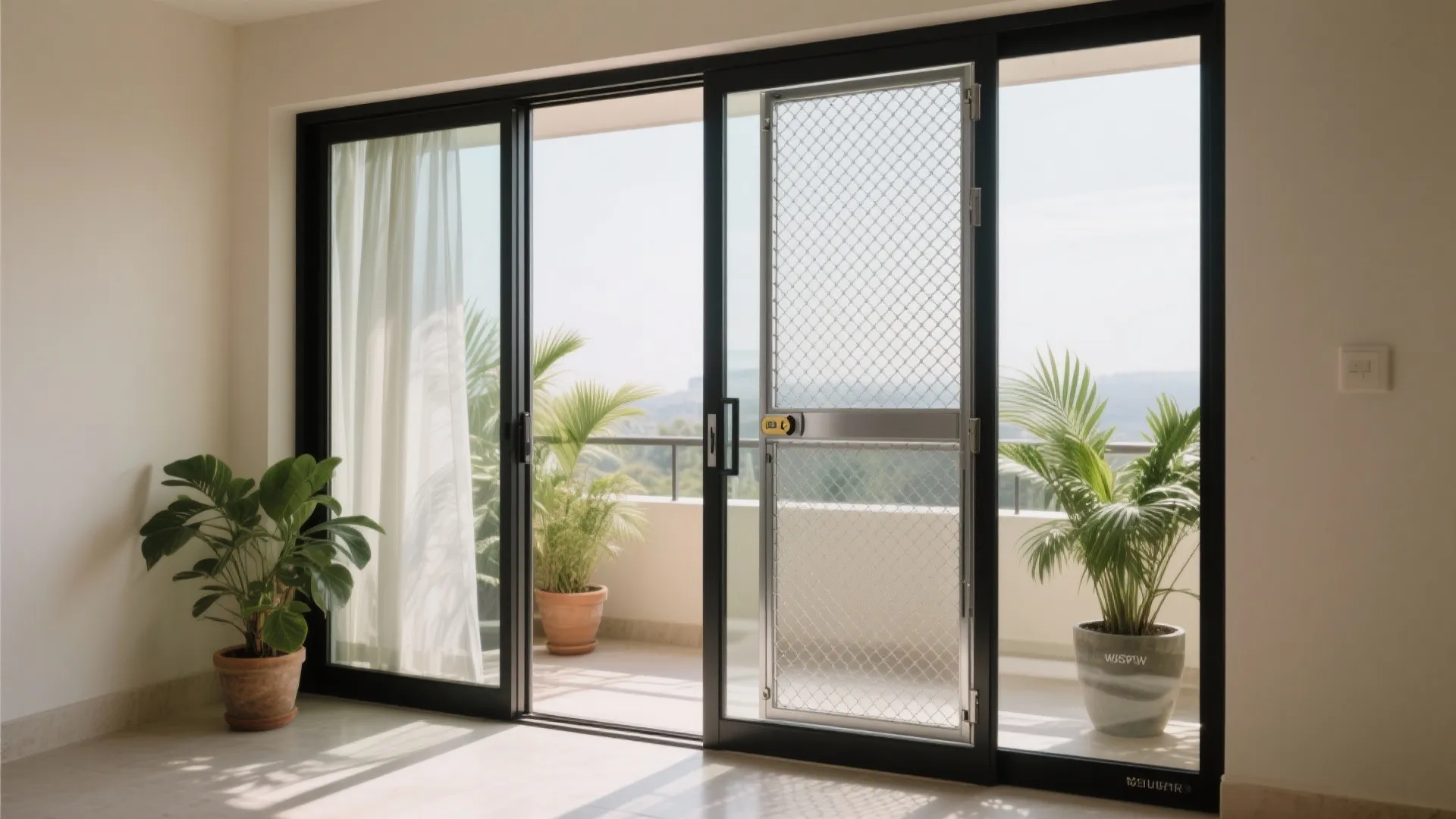 Double-Layer: Security Mesh or Grill + Door Combo