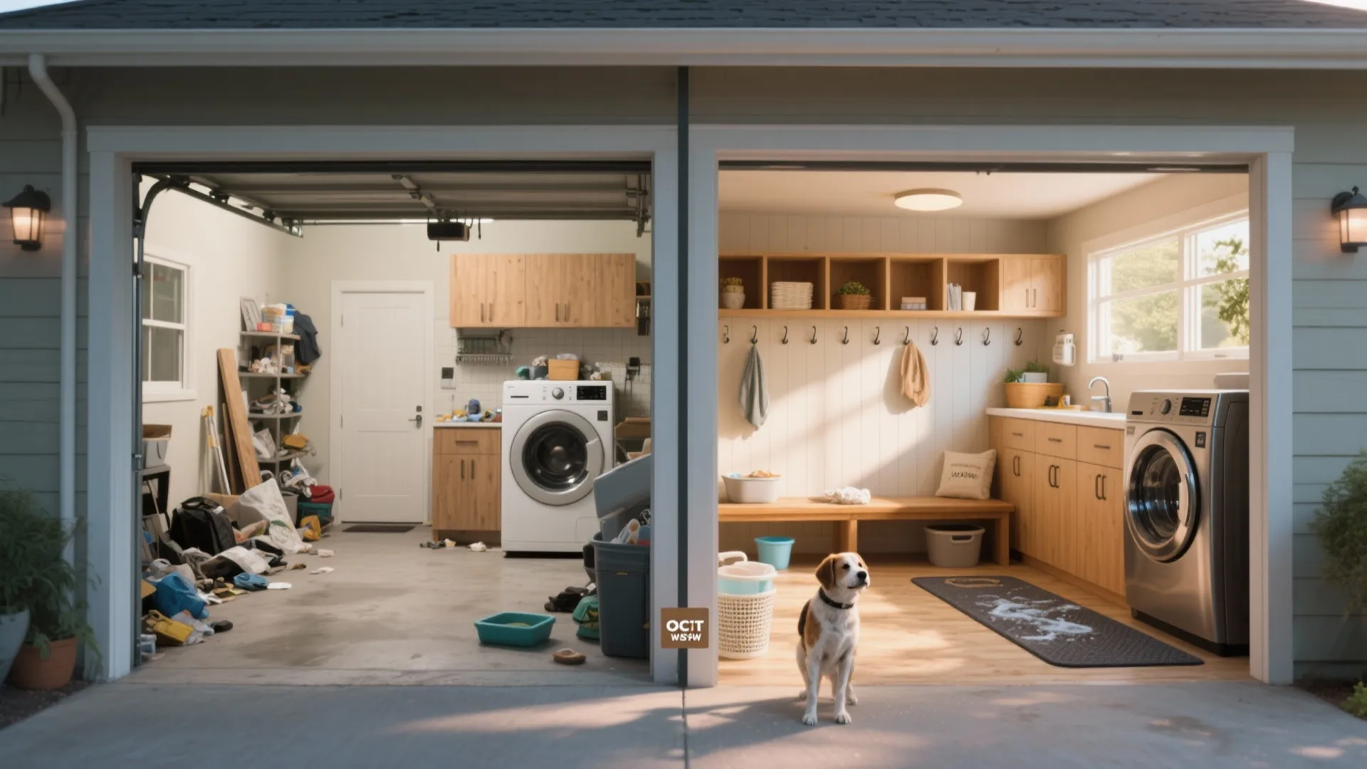 5. Dual-Purpose Zones: Mudroom, Pet Care, and Laundry