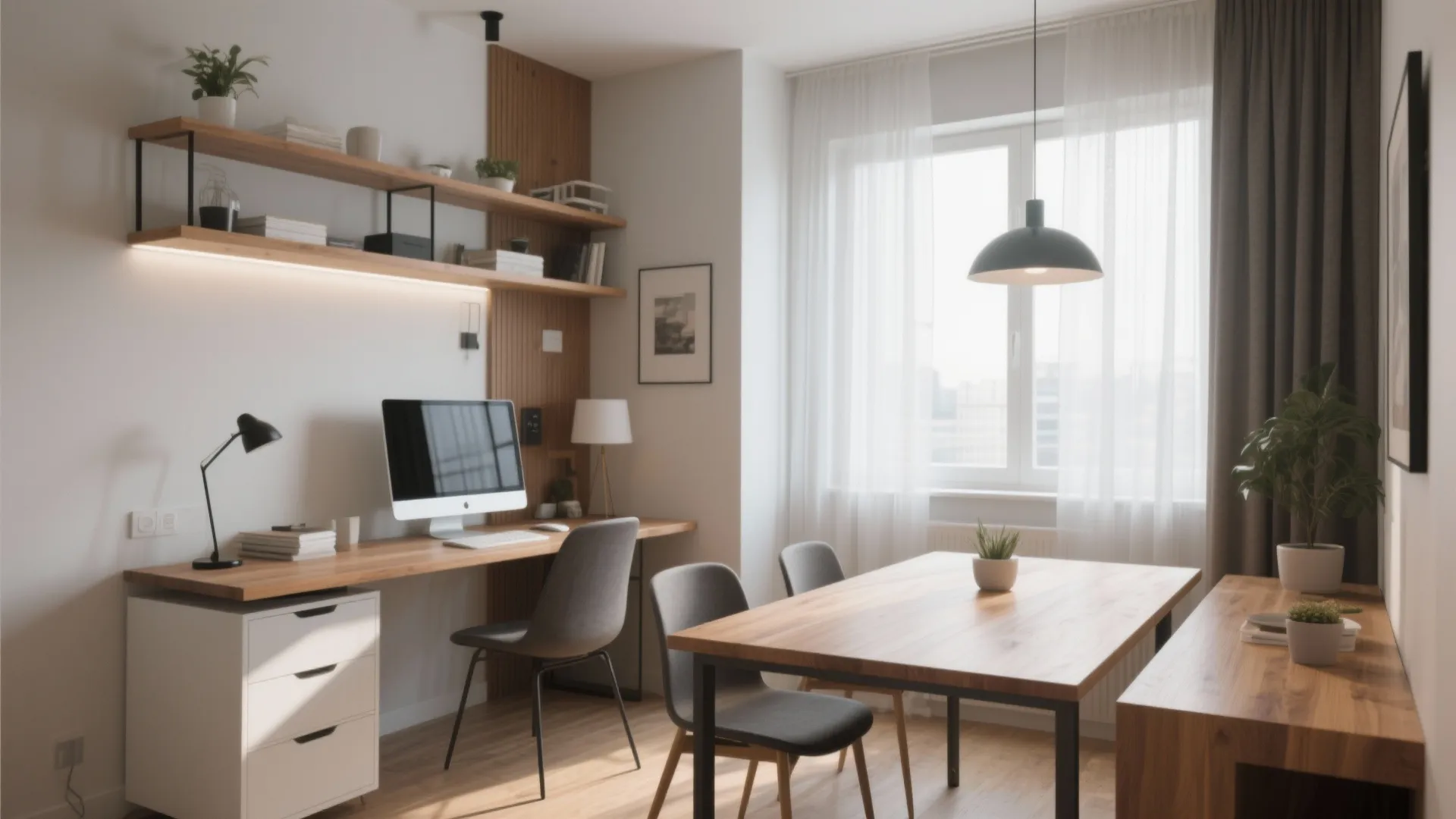 2. Dual-Purpose Desk