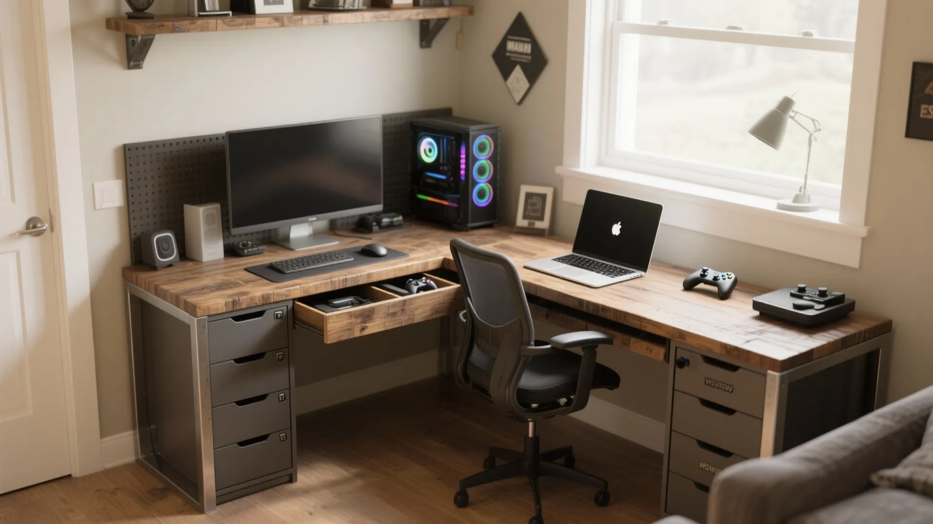 1. Dual-Purpose Desk