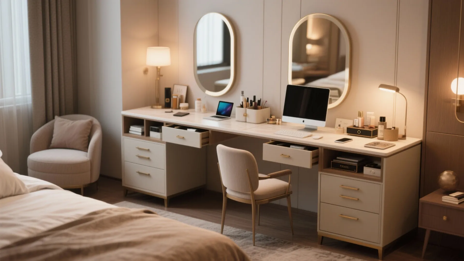 4. Dual-Purpose Desk