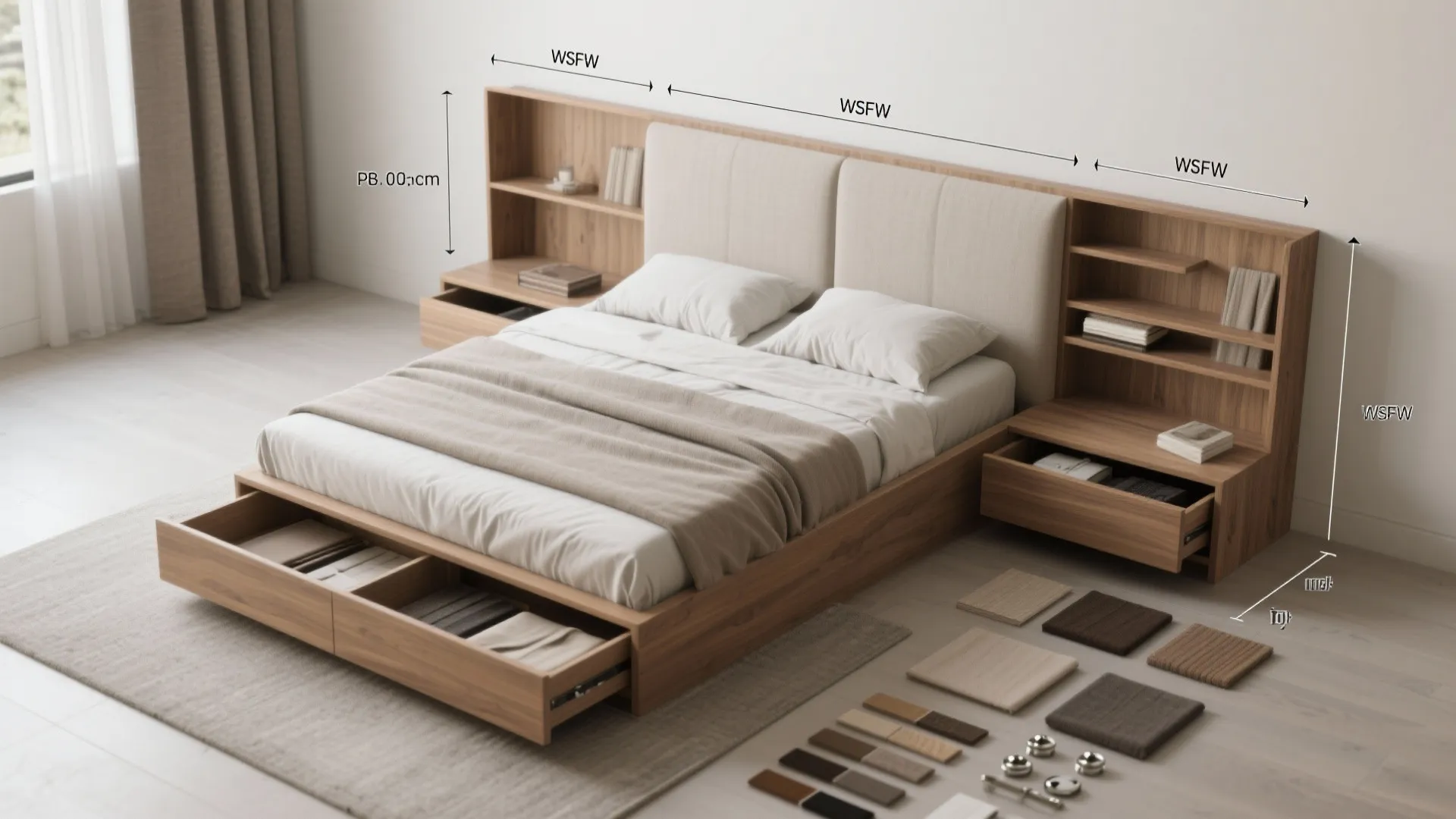 4. Dual-Purpose Furniture: Sleep + Storage