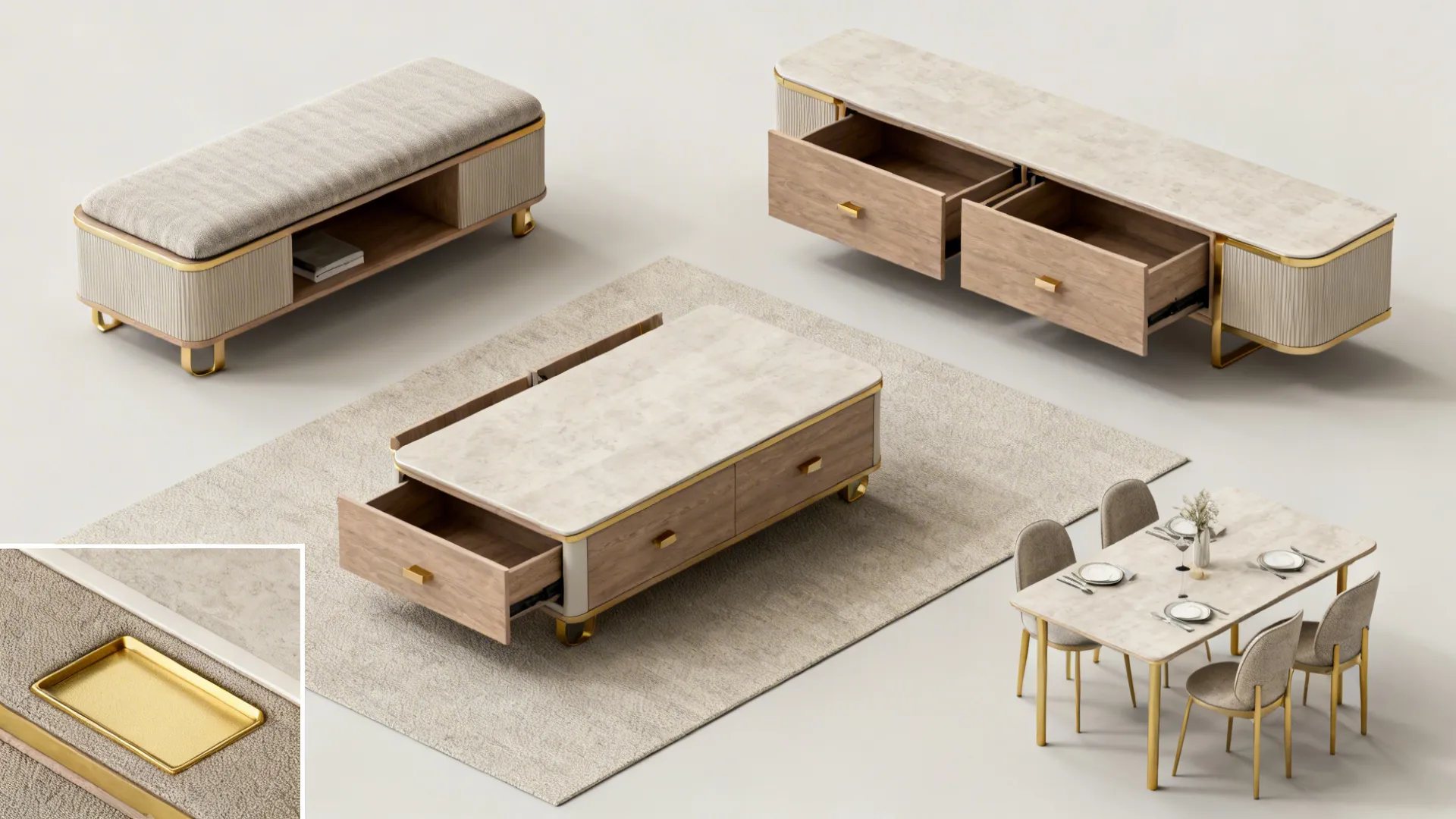 3. Use Dual-Purpose Furniture