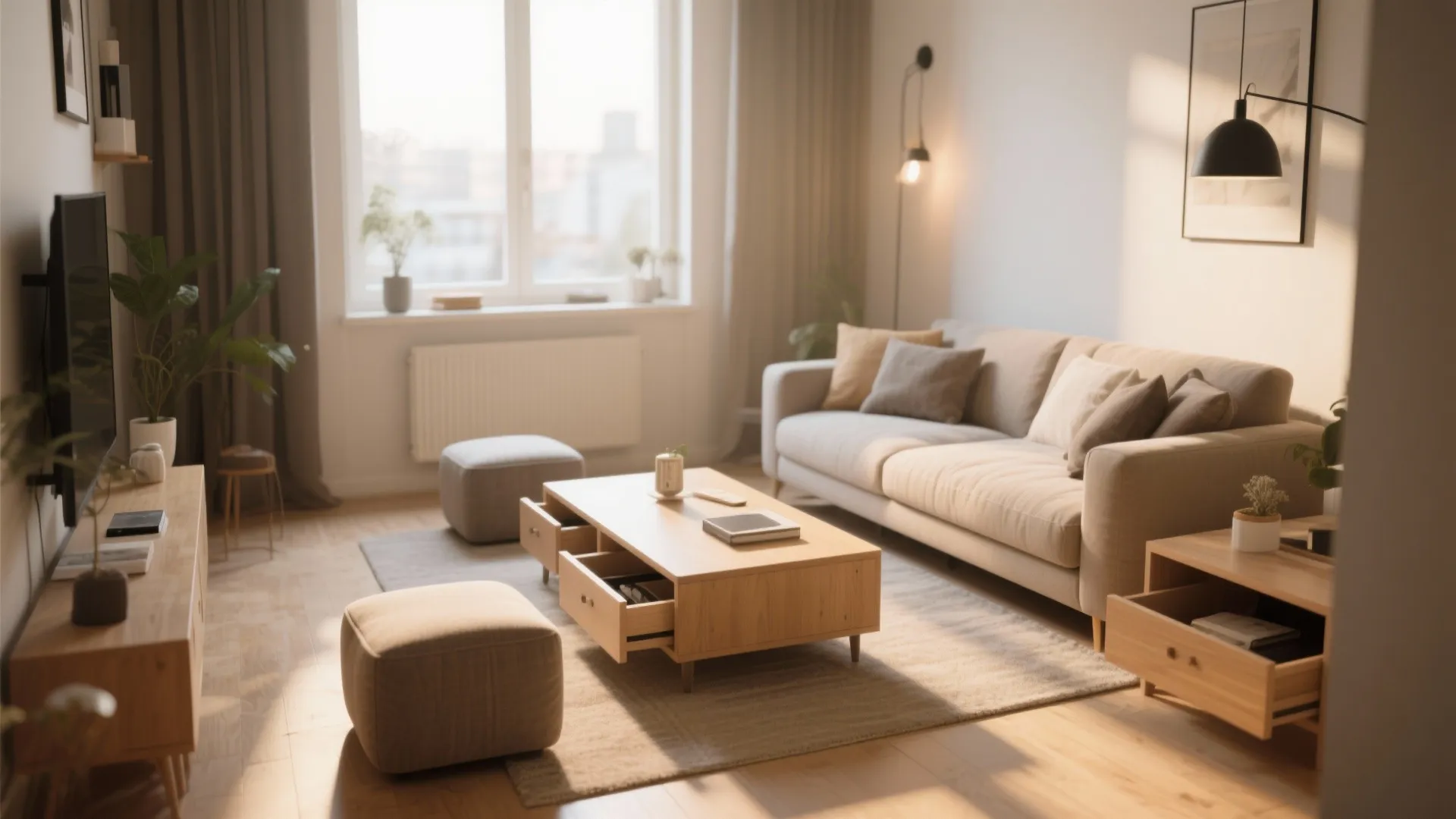 6. Dual-Purpose Furniture