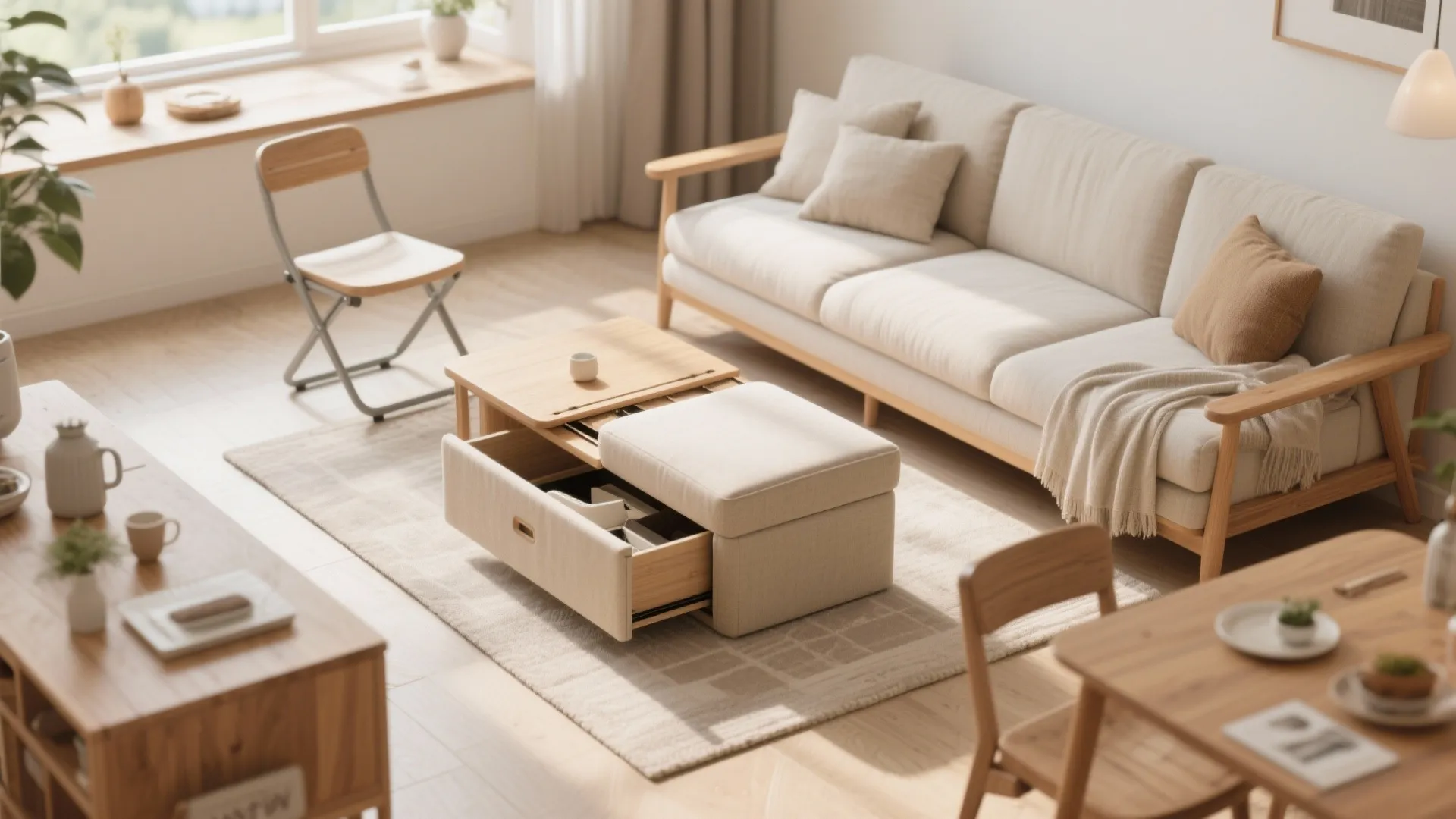 7. Dual-Purpose Furniture