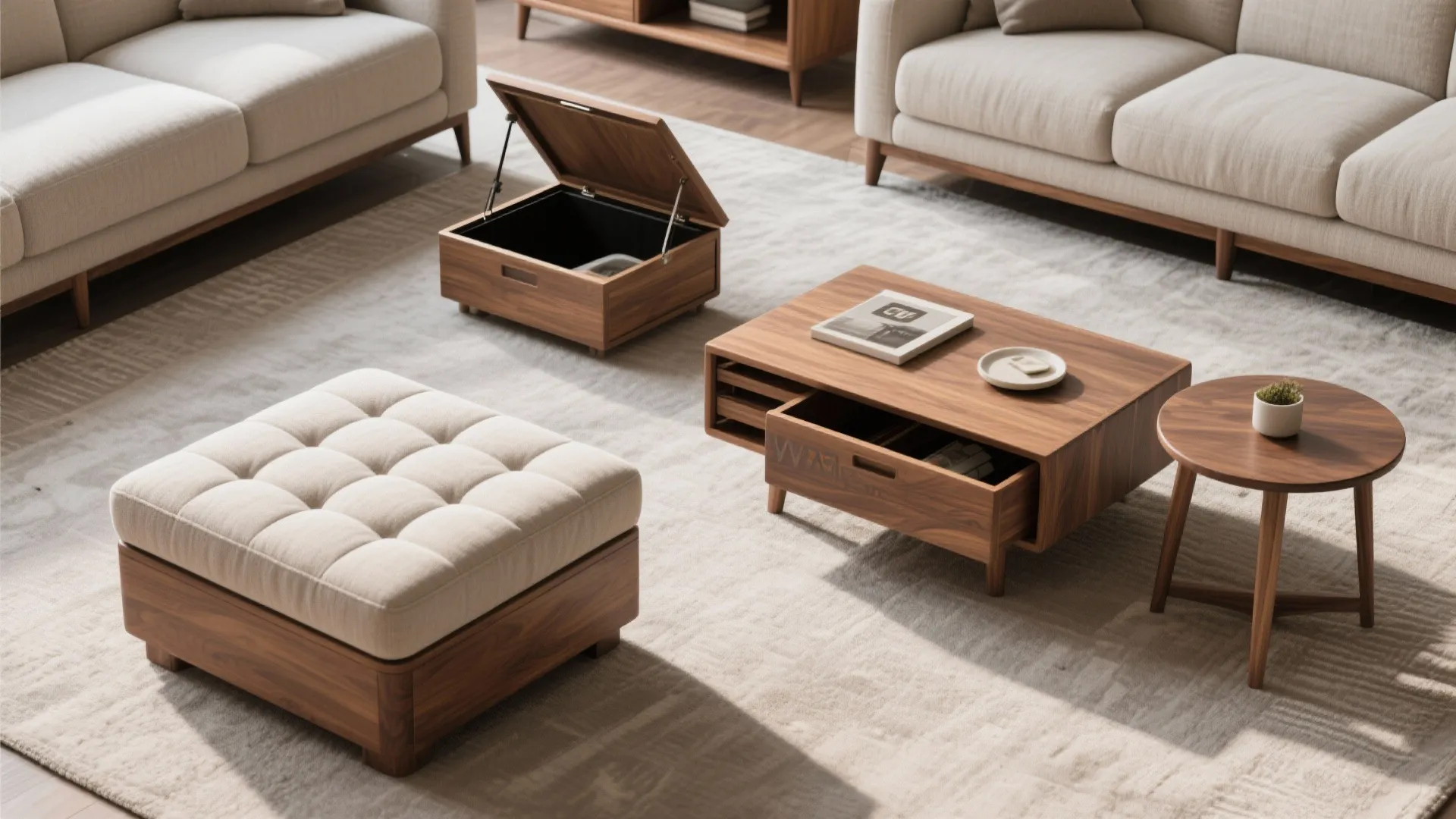 4. Dual-Purpose Furniture