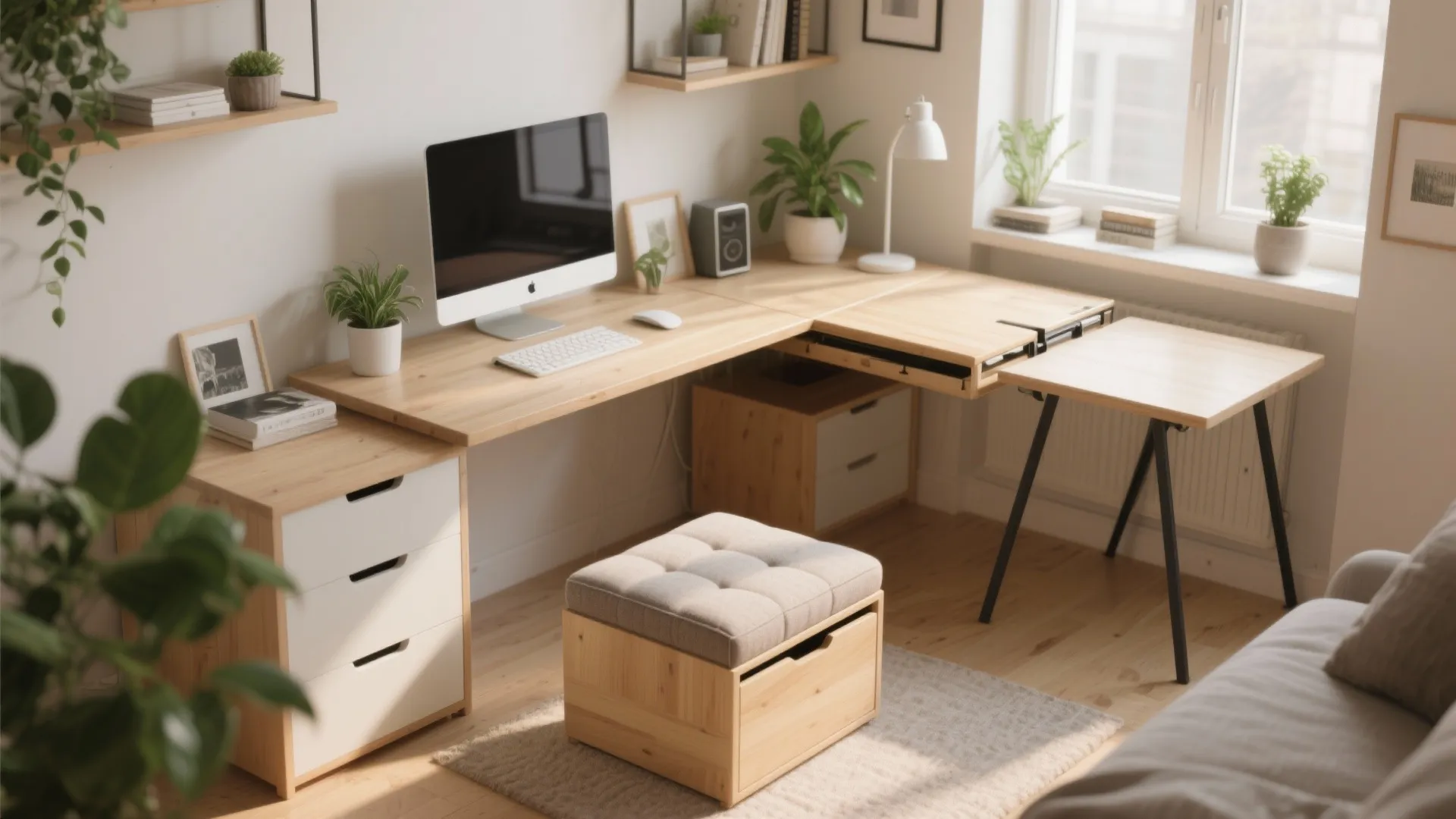 2. Dual-Purpose Furniture