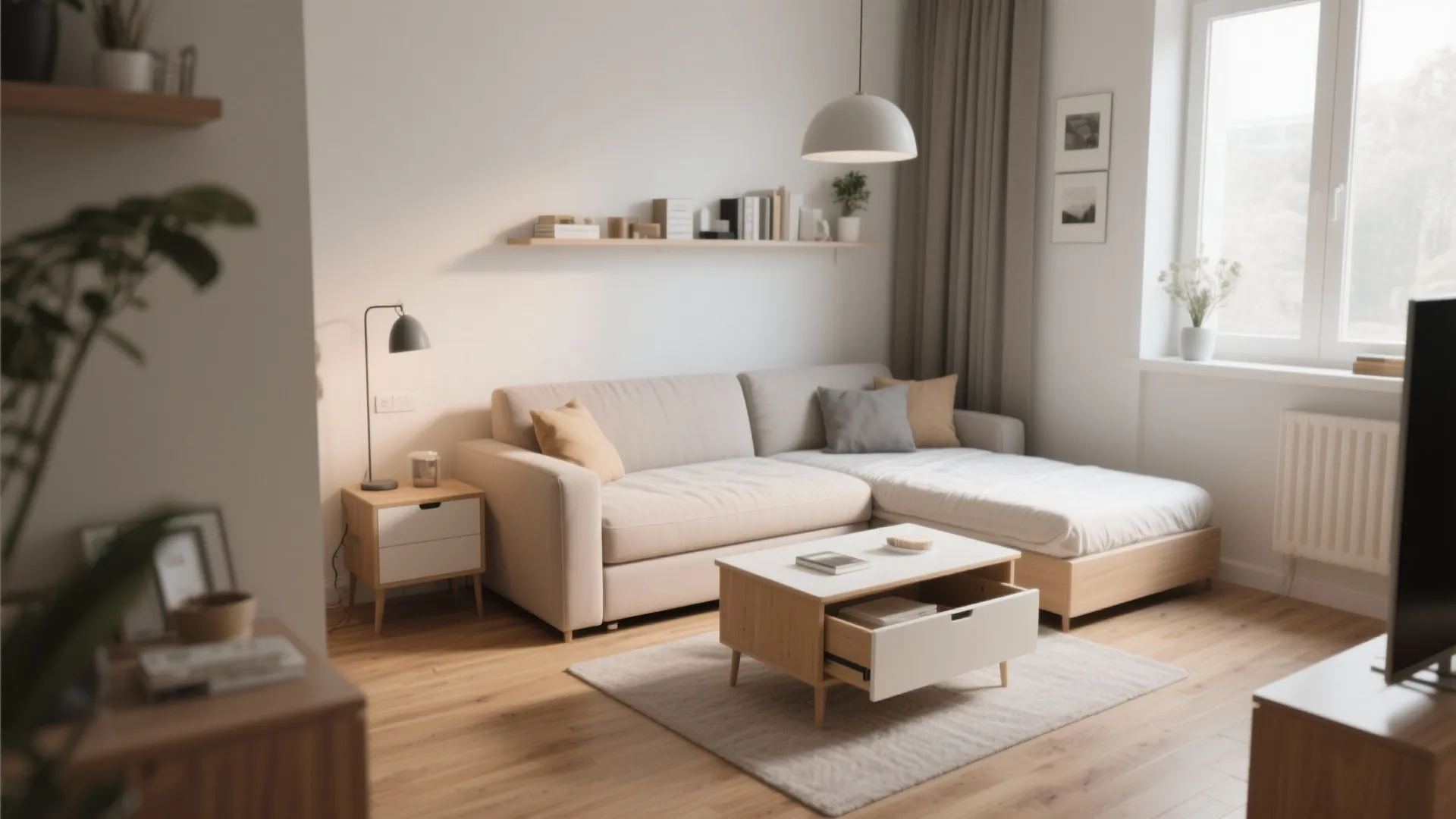 1: Dual-purpose furniture