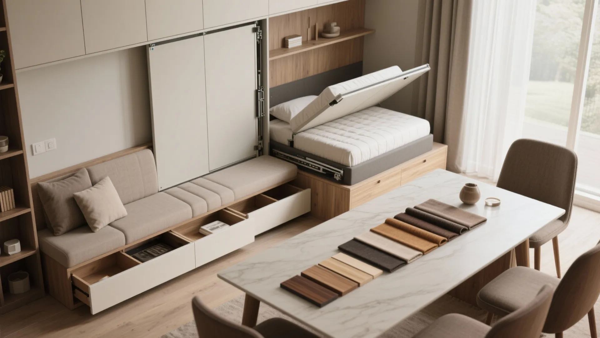 Dual-Purpose Furniture to Save Footprint