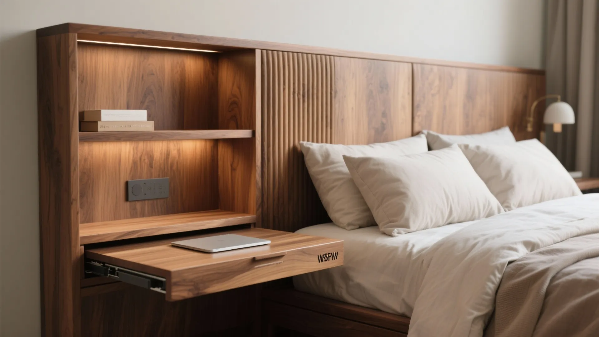 7. Dual-Purpose Headboard