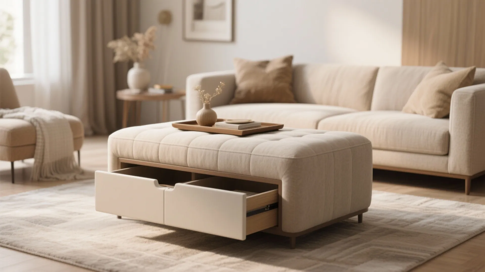 3. Dual-purpose furniture