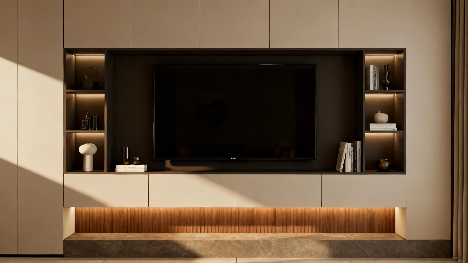 2. Create a dual-purpose TV wall