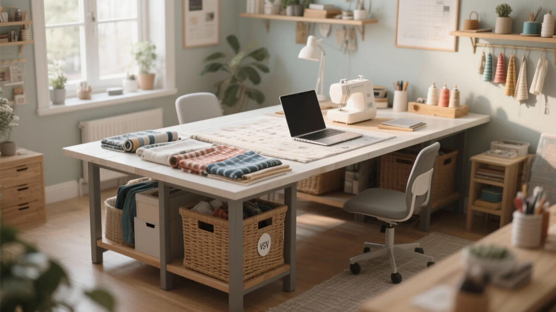3. Dual-Purpose Worktable