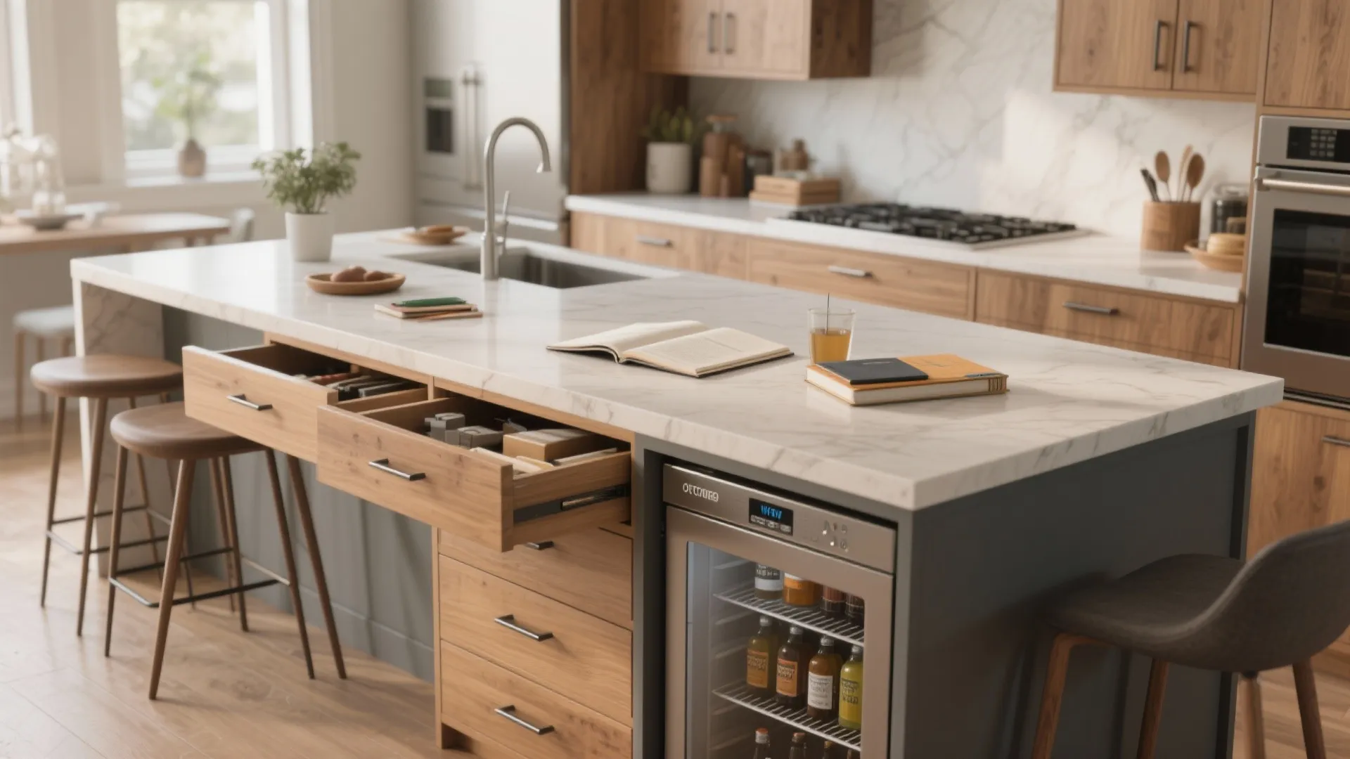 2. Design the island for dual roles