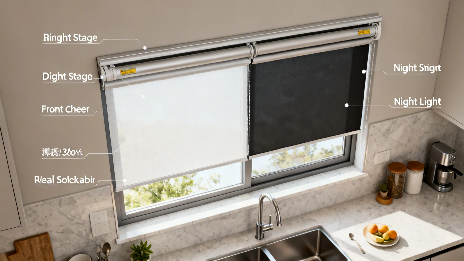 Dual shades: day-night flexibility without bulk