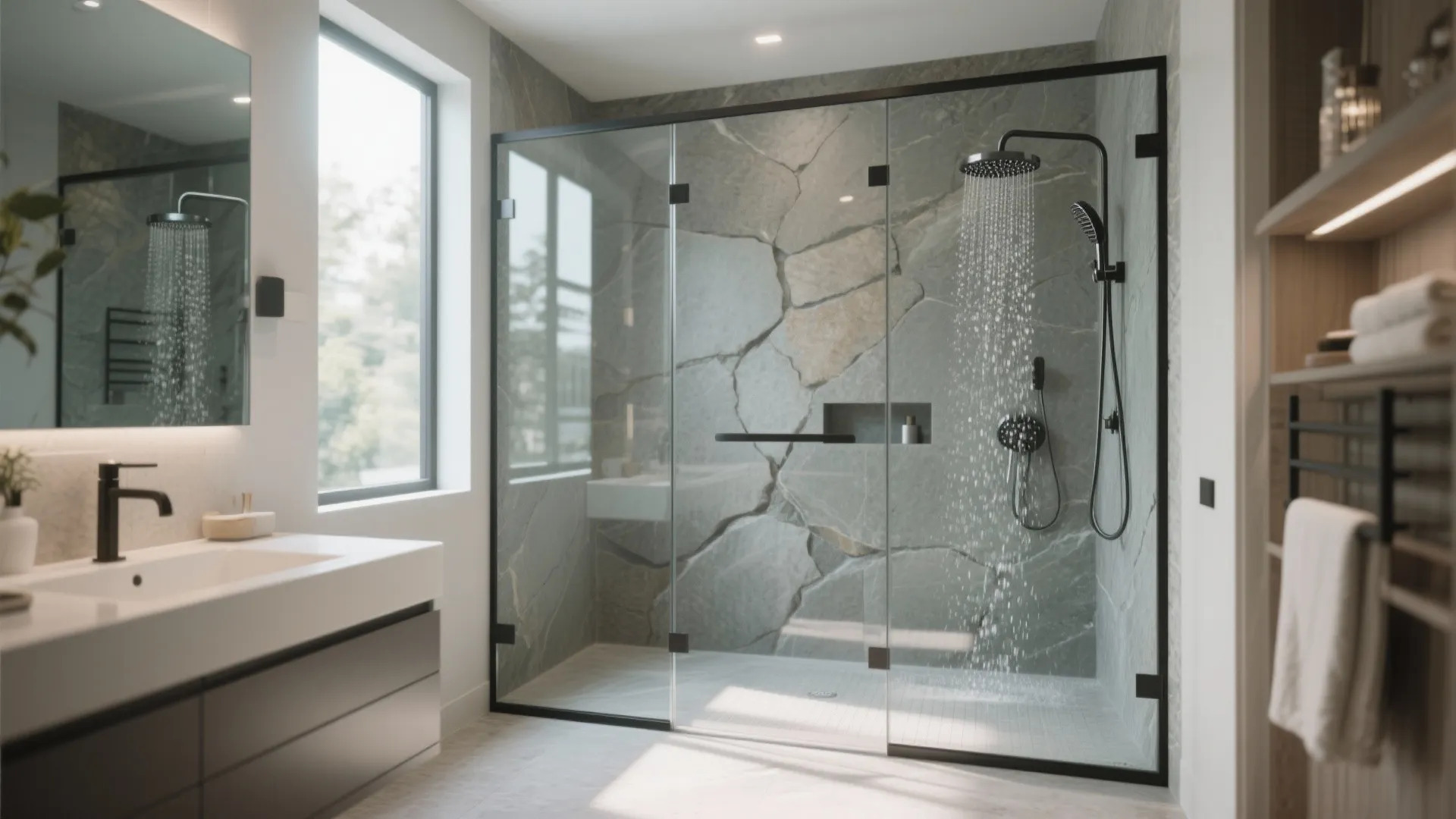 3. Two Showerheads, One Space