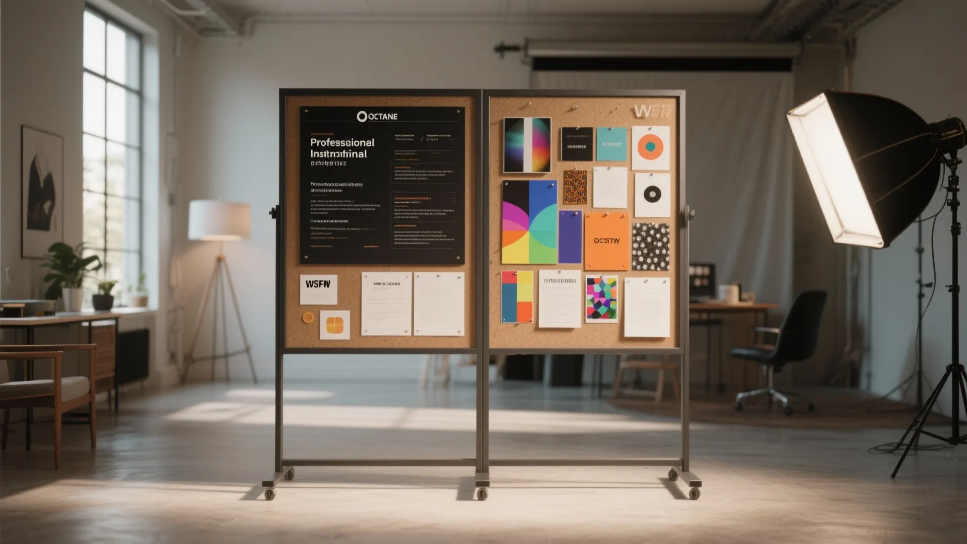 9. Dual-Sided Inspiration Board