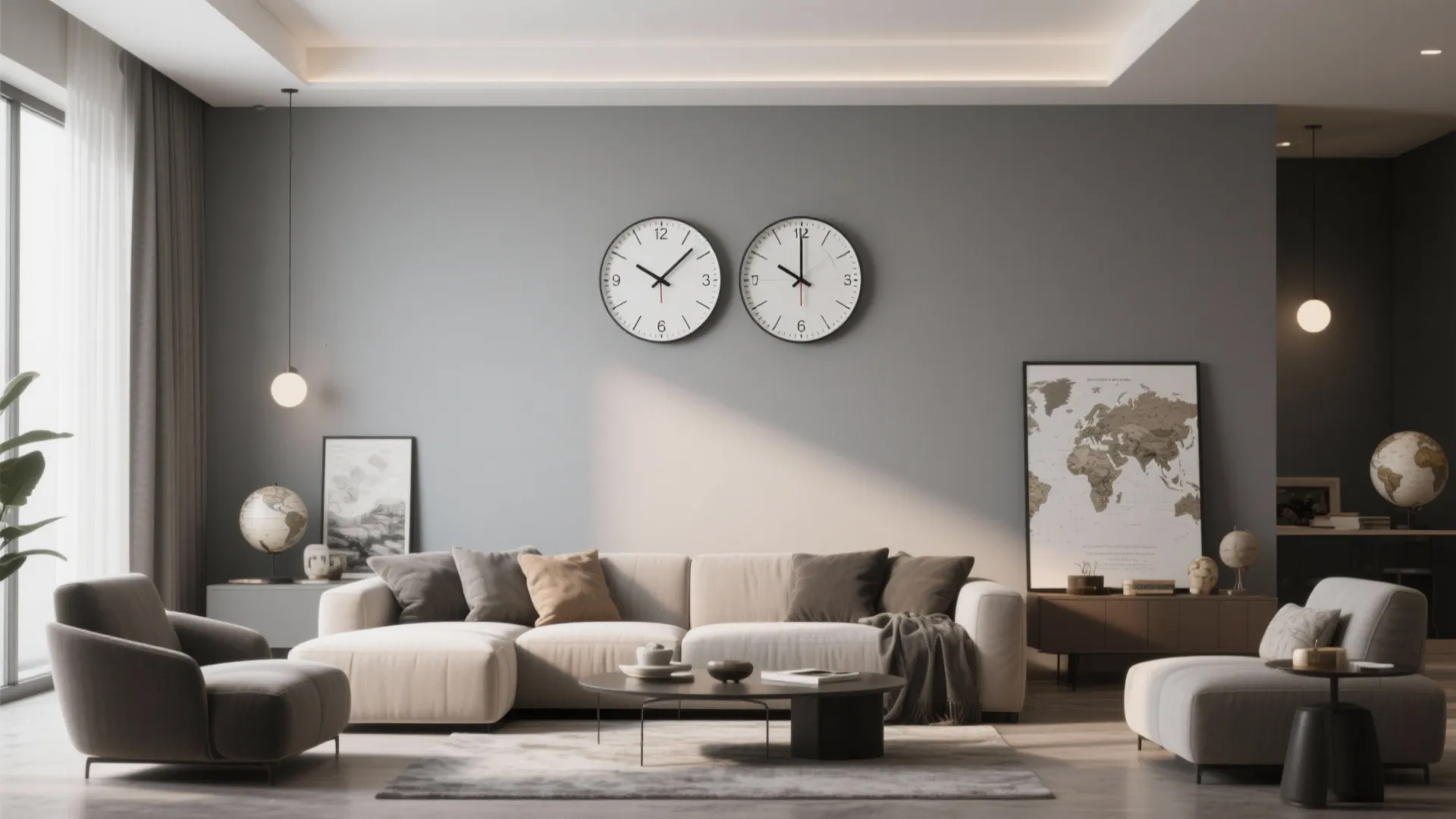 Dual-Time Zone Clock