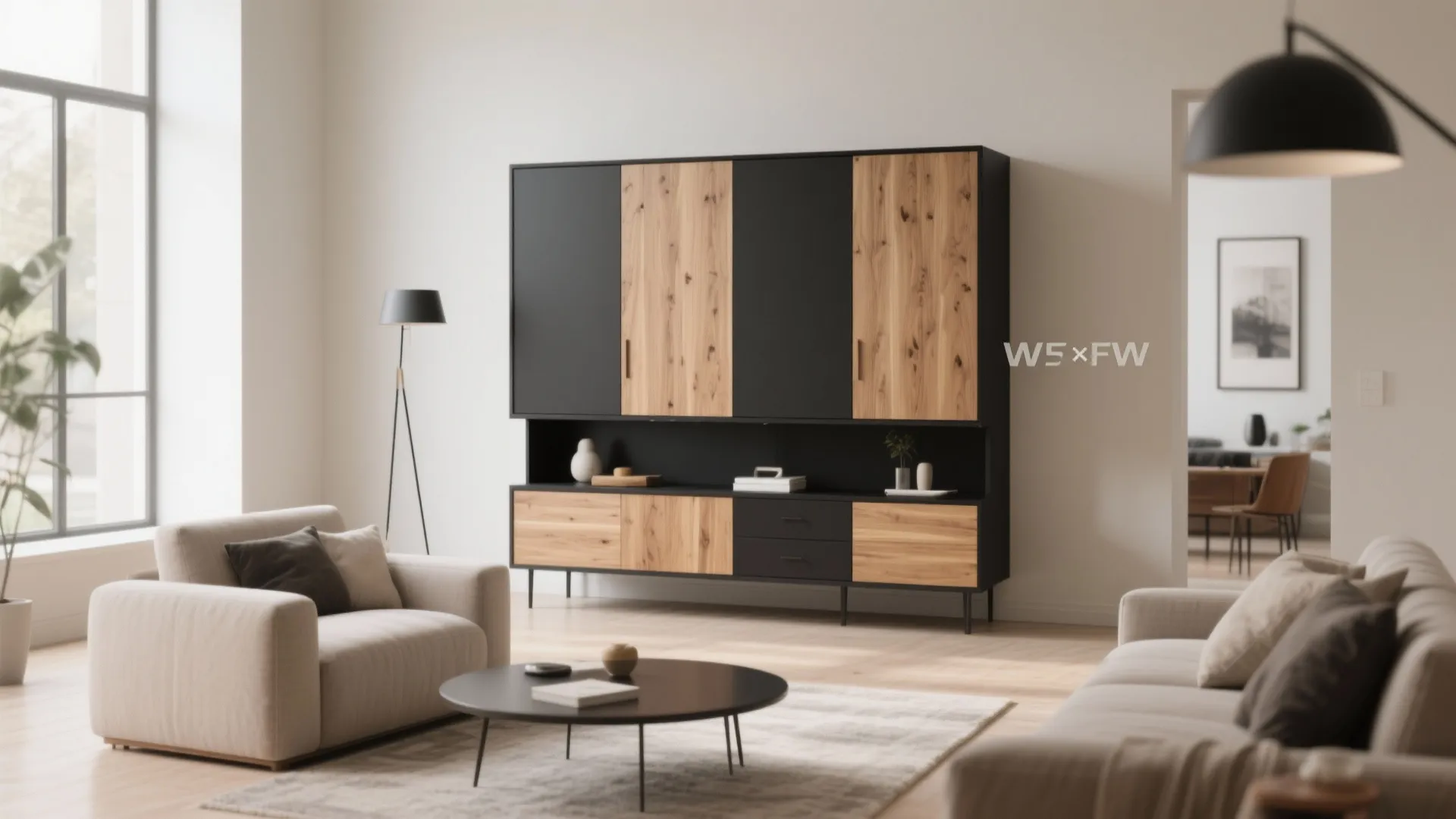 2. Dual-Tone Cabinet Finish