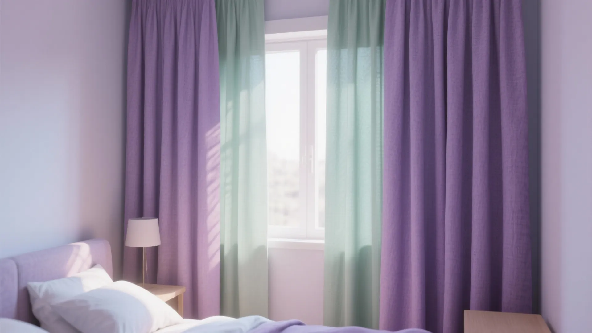 Idea 6: Dual-Toned Curtains
