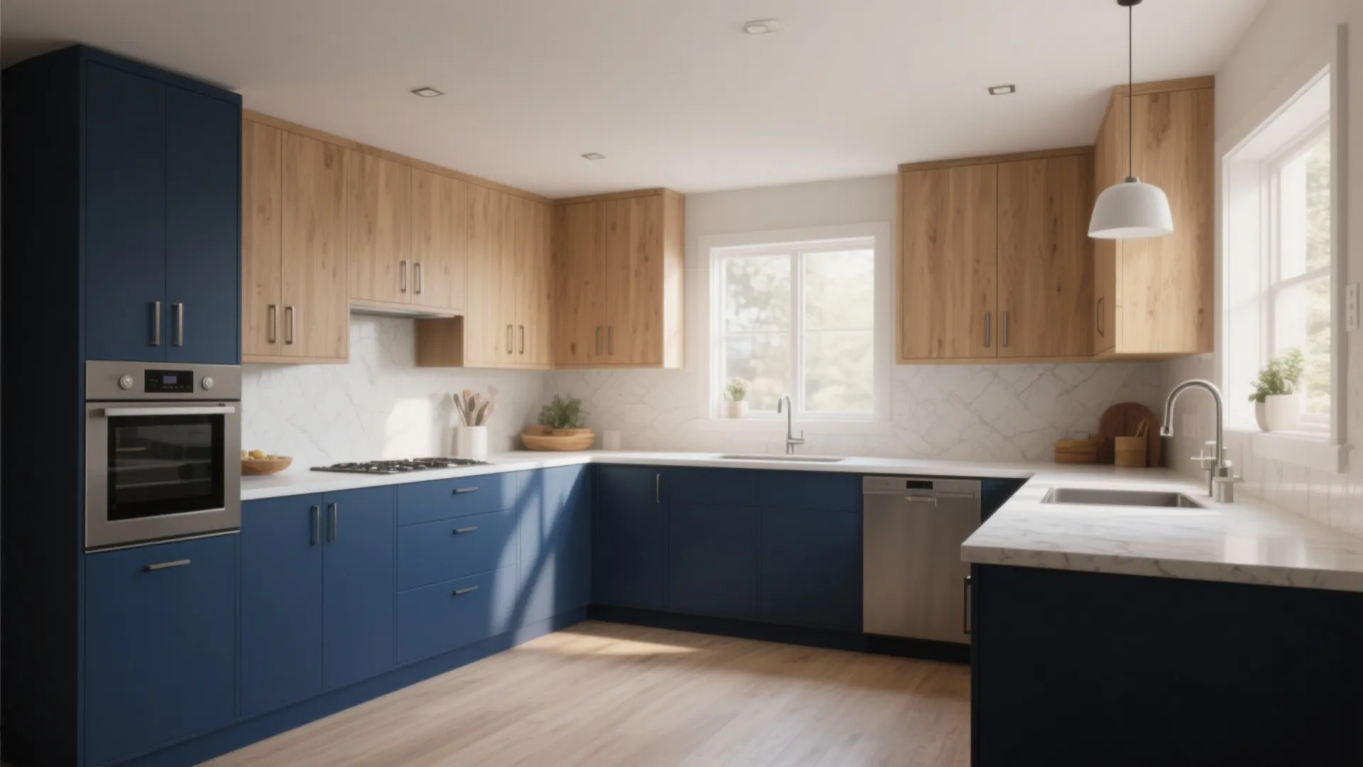 4. Dual-Tone Cabinets