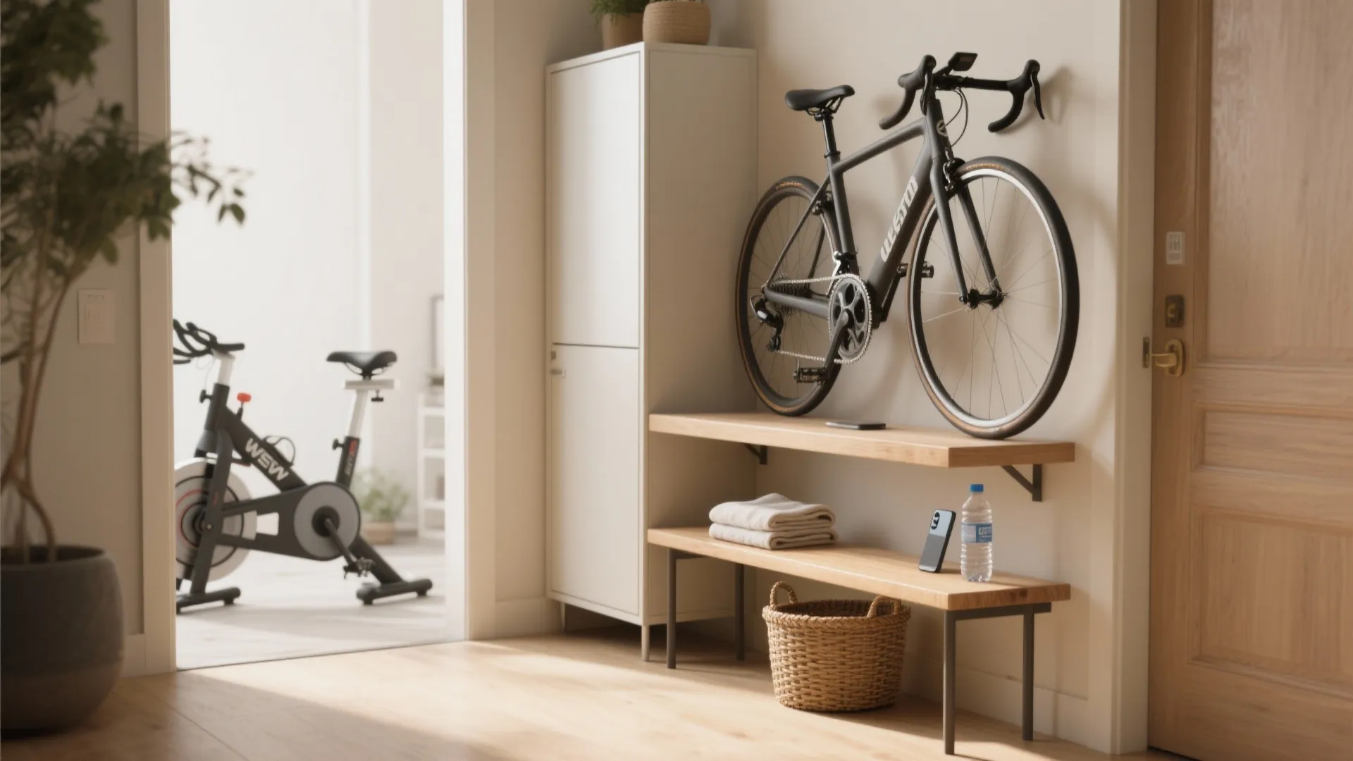 2. Use multipurpose furniture as a staging area