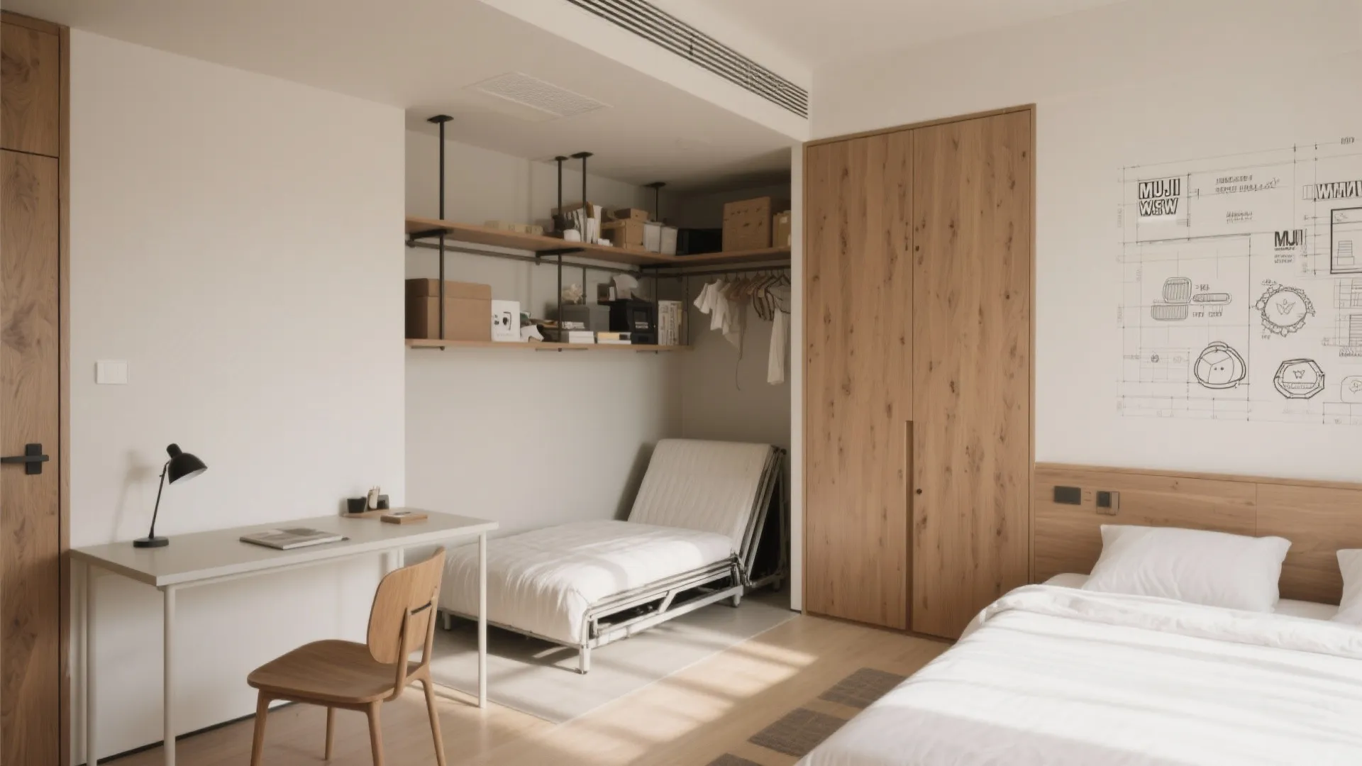 Tips 9: 来客室は“折りたたみ＋兼用”で持たない贅沢