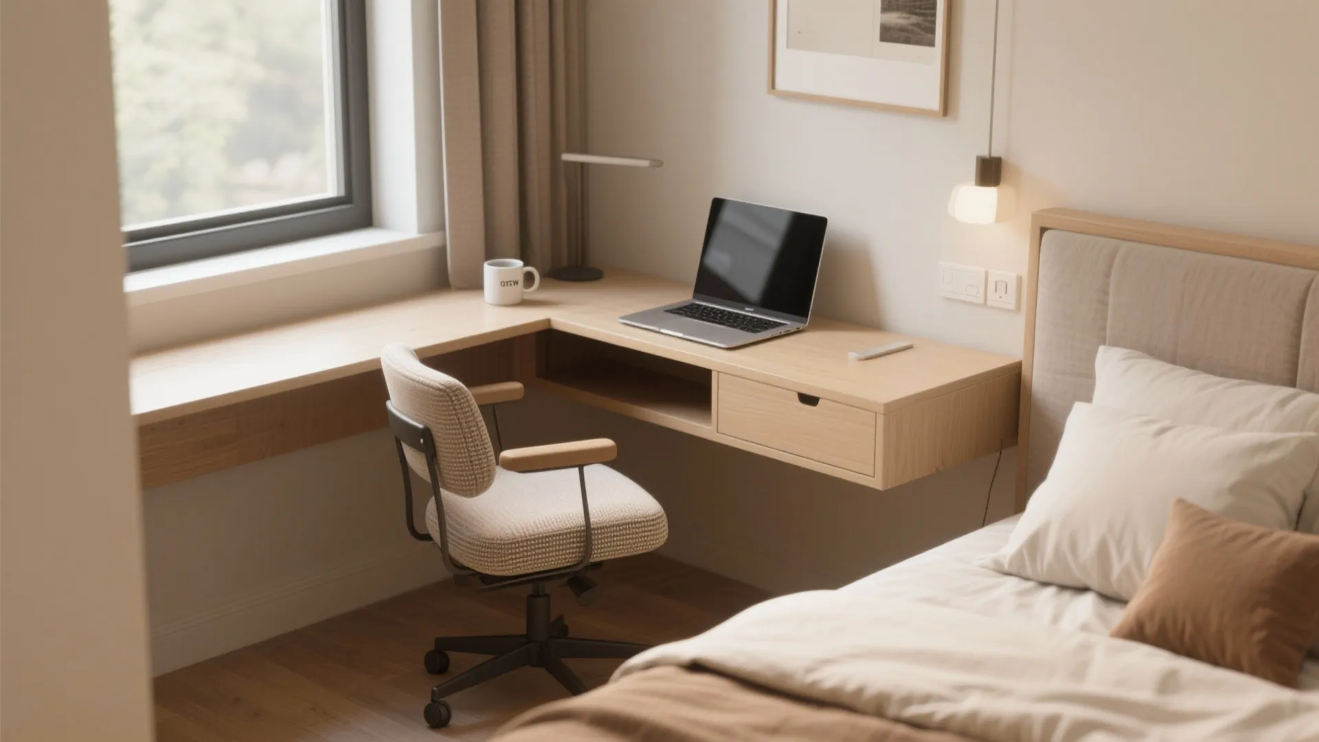 Dual-Purpose Work and Lounge Spot