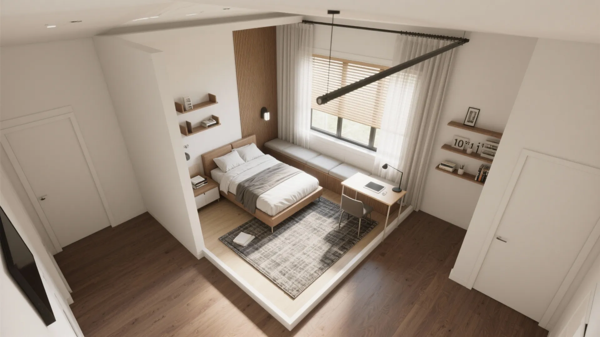 Smart Dual-Zone Layout in a Small Room