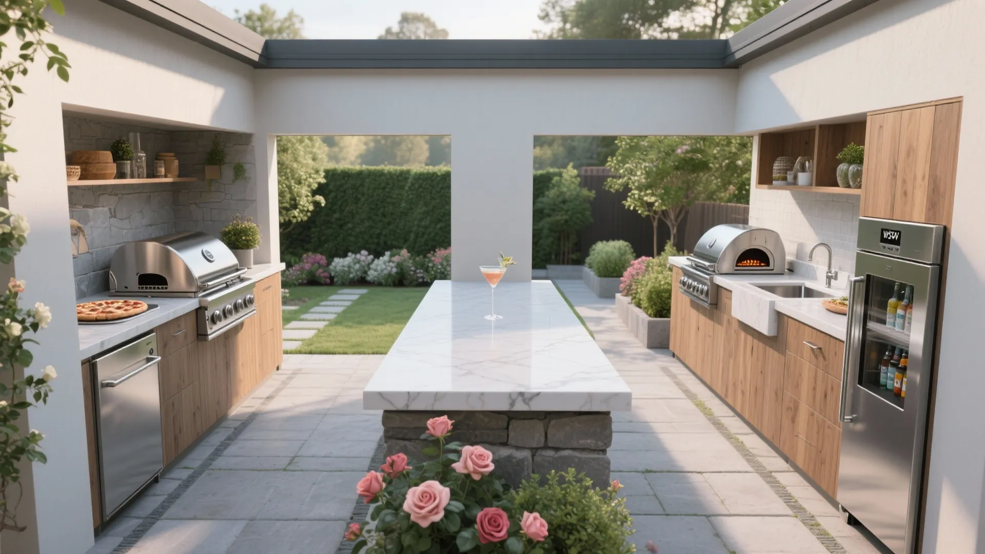 Idea 3: Two cooking zones and a pass-through magic