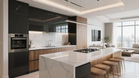 4 BHK Apartment in Dubai: 5 Smart Kitchen Design Ideas
