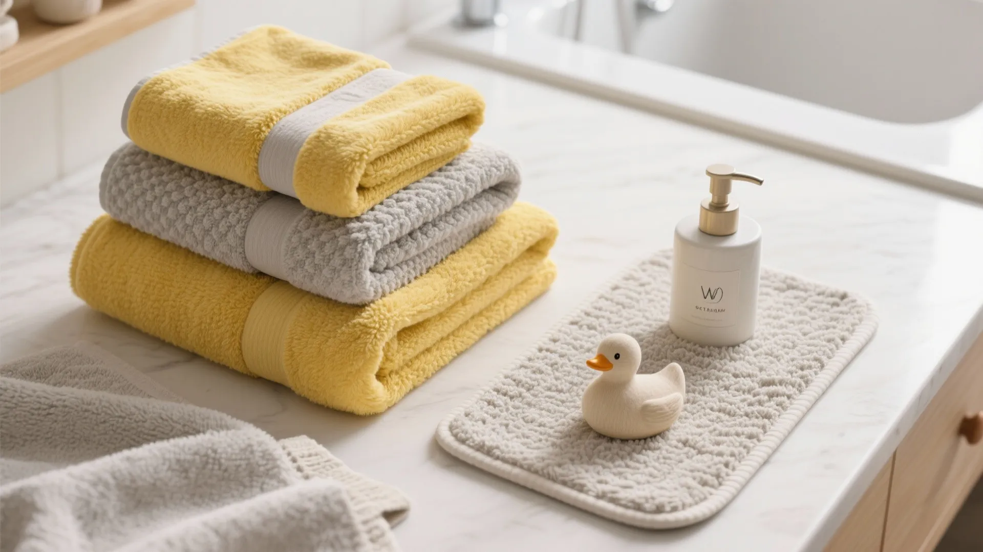 7. Coordinated Linens and Mats