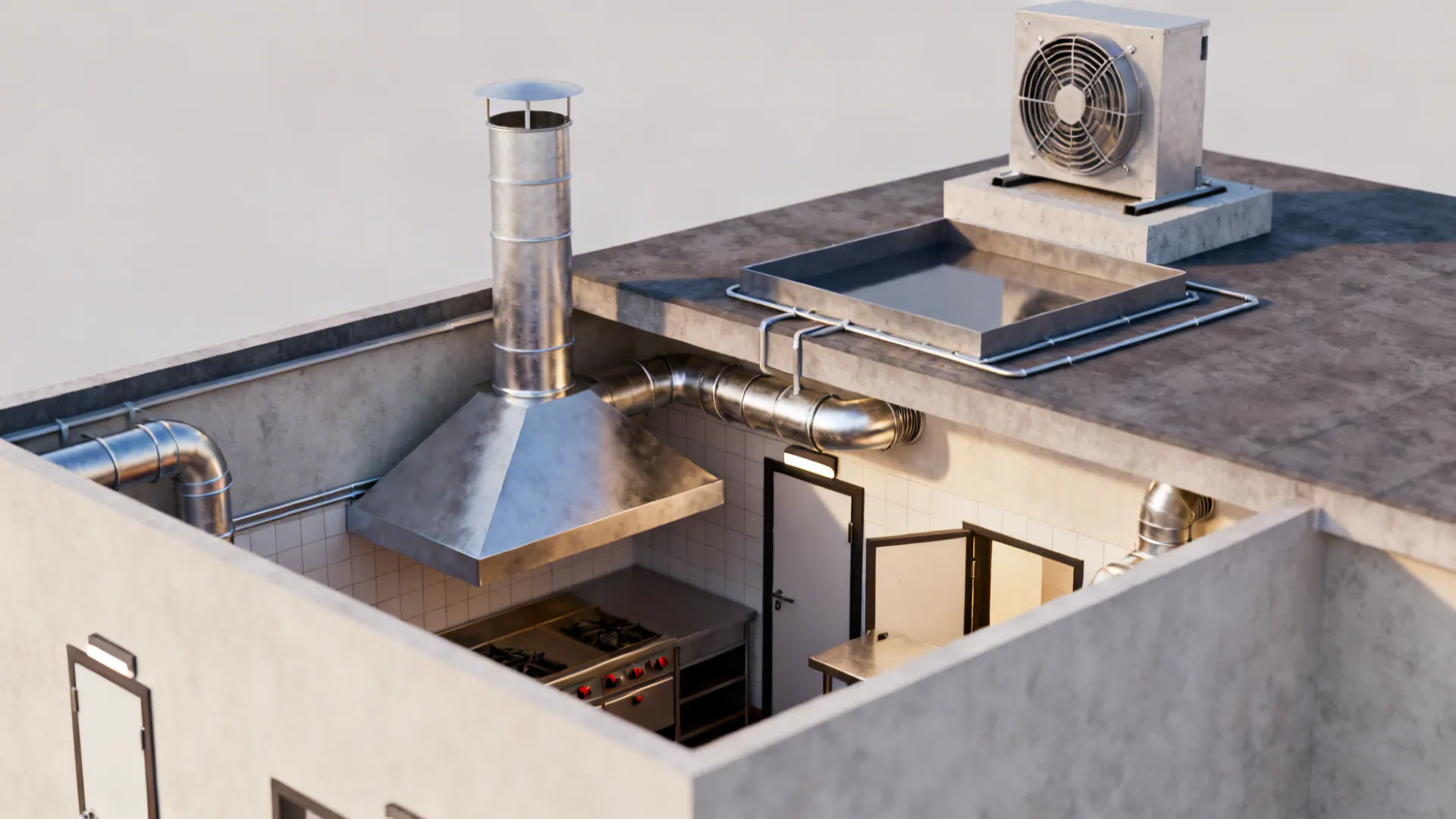 Duct routing, roof terminations, and code that won’t bite later