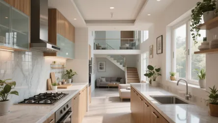 3 BHK Duplex House Plan: 5 Smart Kitchen Ideas