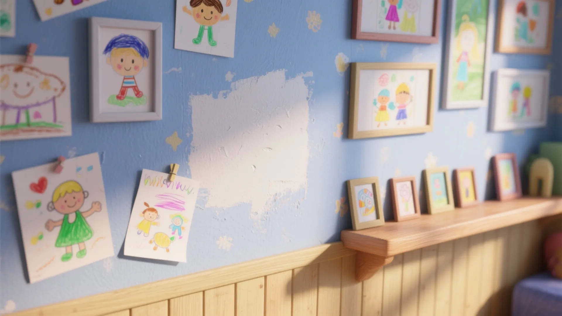 4. Pick durable finishes and an art wall