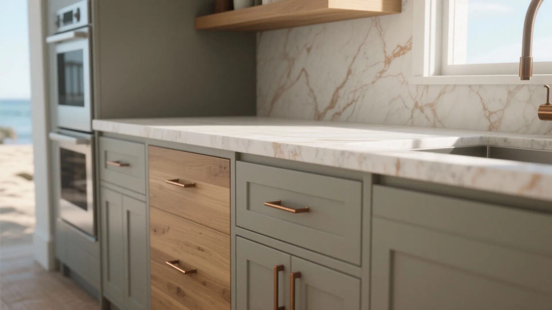 4. Durable Coastal Kitchen Touches