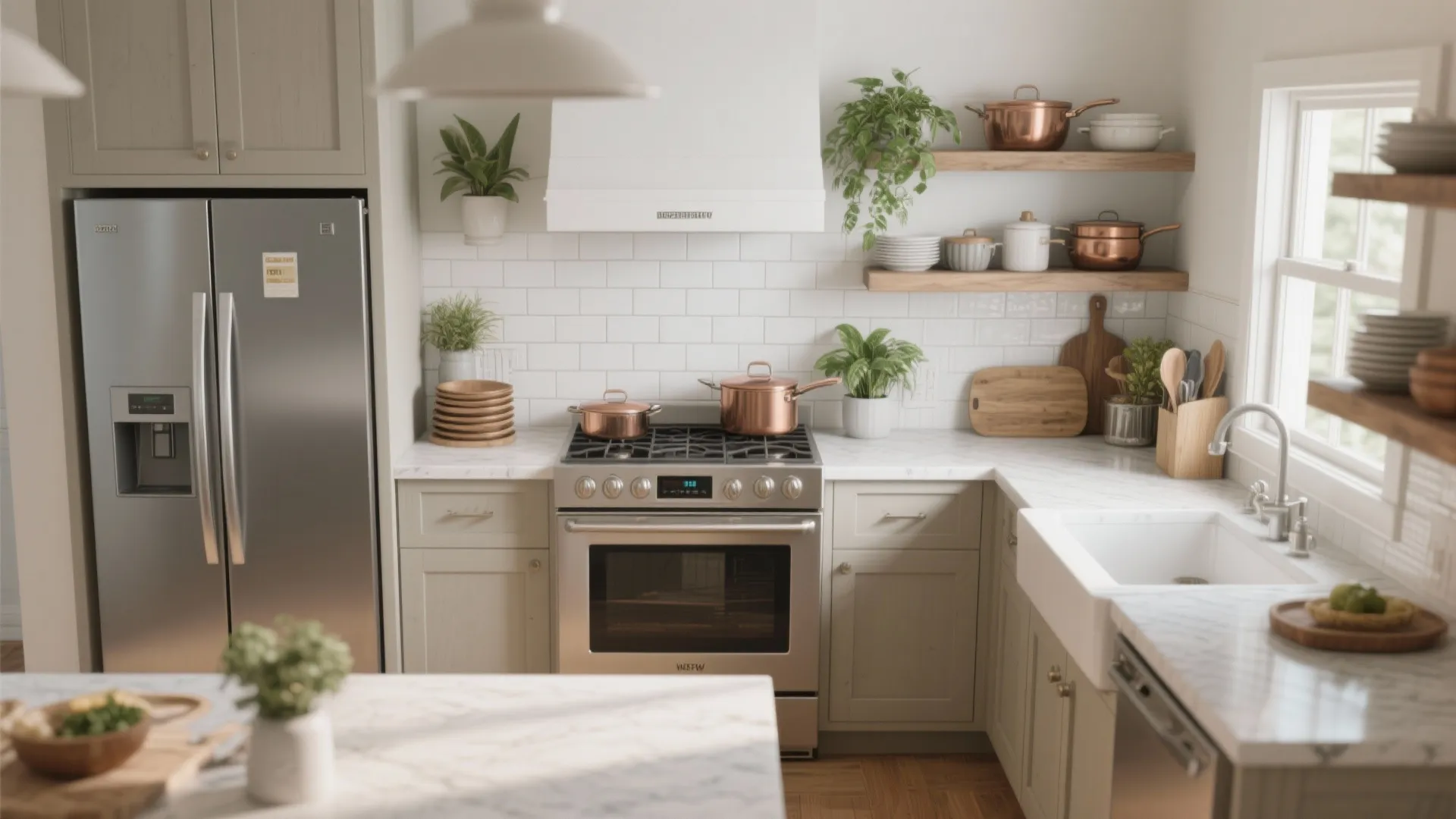 5. Durable, stylish kitchen for family cooking