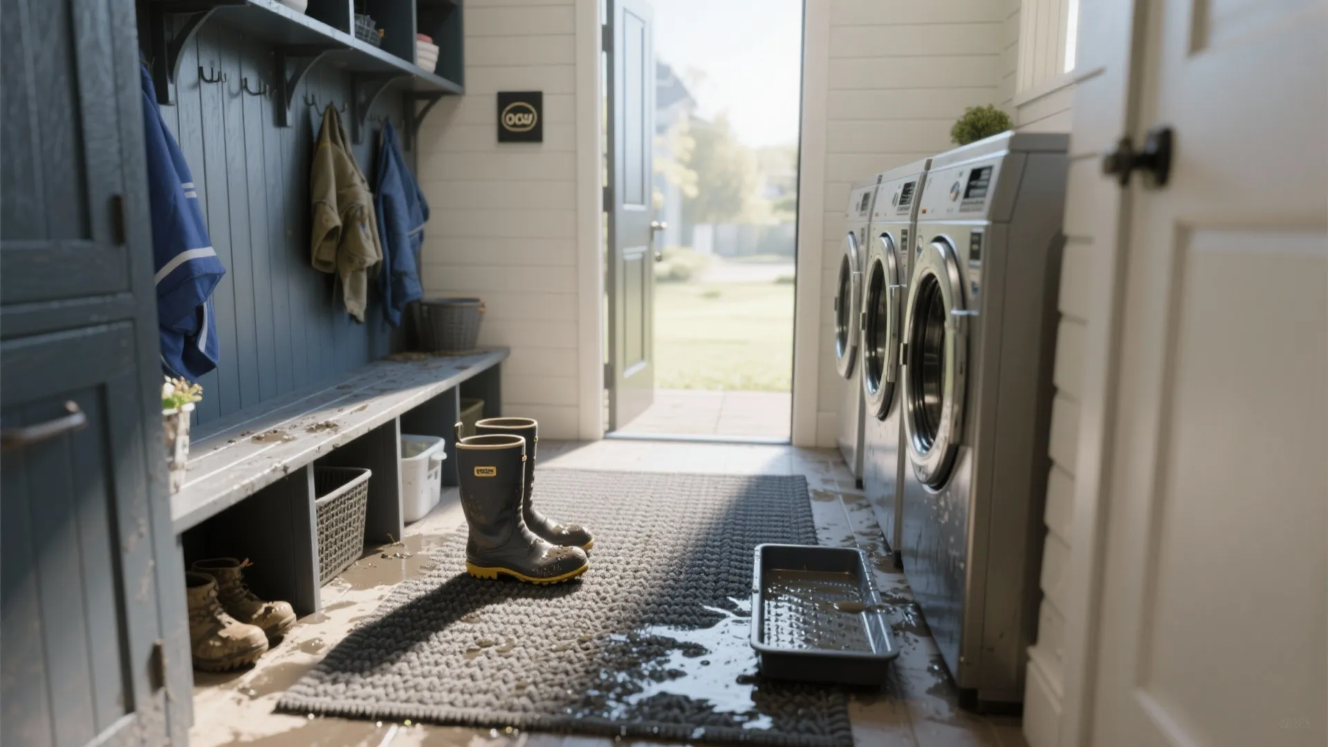 2. Durable Outdoor-Grade Rug for Wet Boots