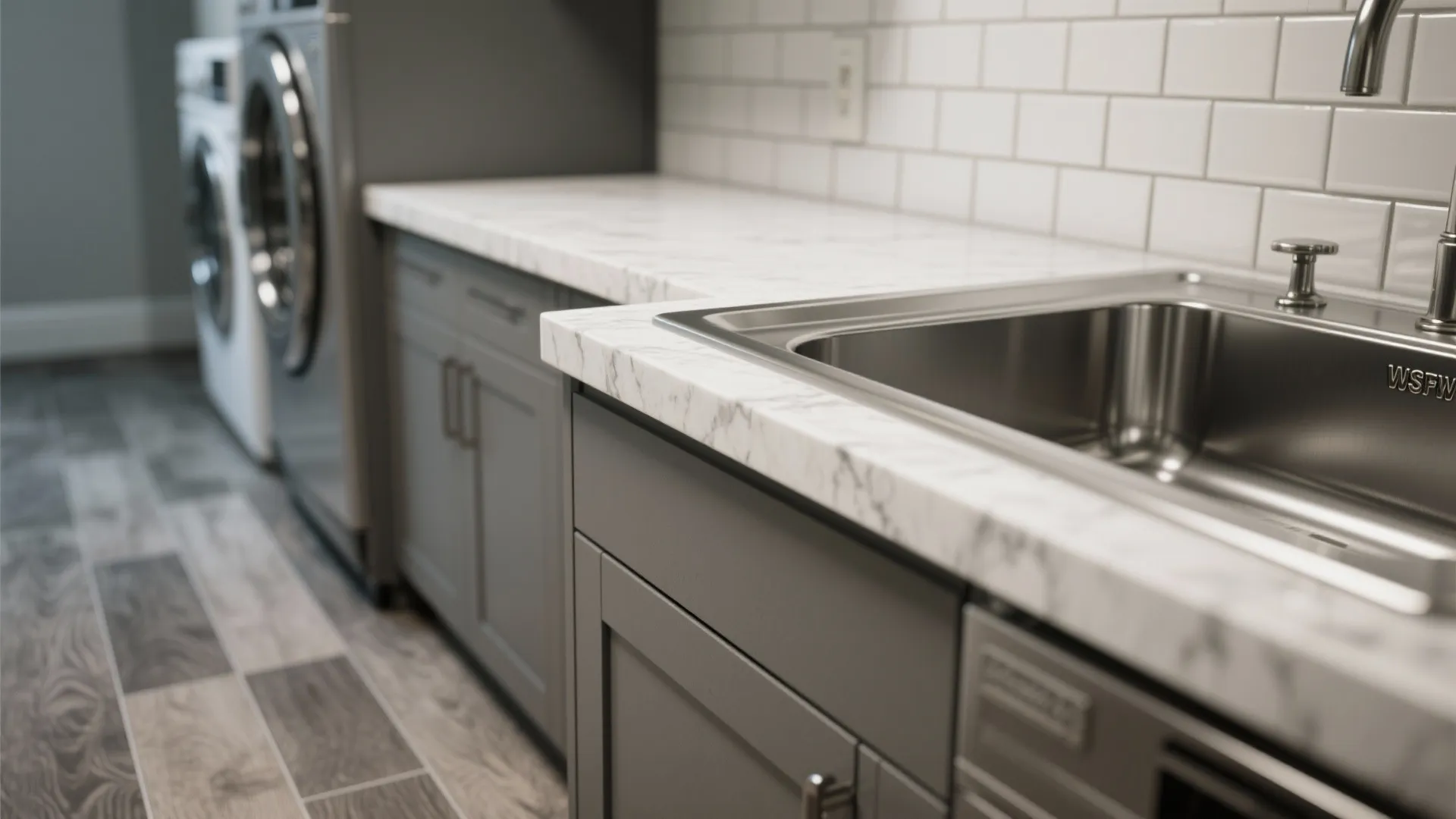 2. Durable, easy-clean surfaces and utility sinks